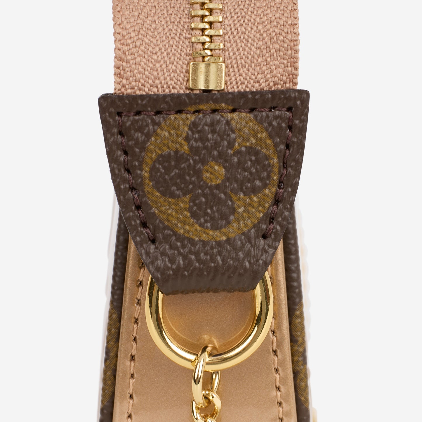 Louis Vuitton Mini Pochette Accessories - Rose Gold Vernis | Gold Hardware