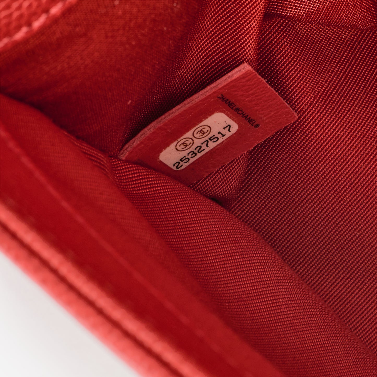 Chanel Old Medium Boy Bag - Red Chevron Caviar | Aged Gold Hardware - Bagista