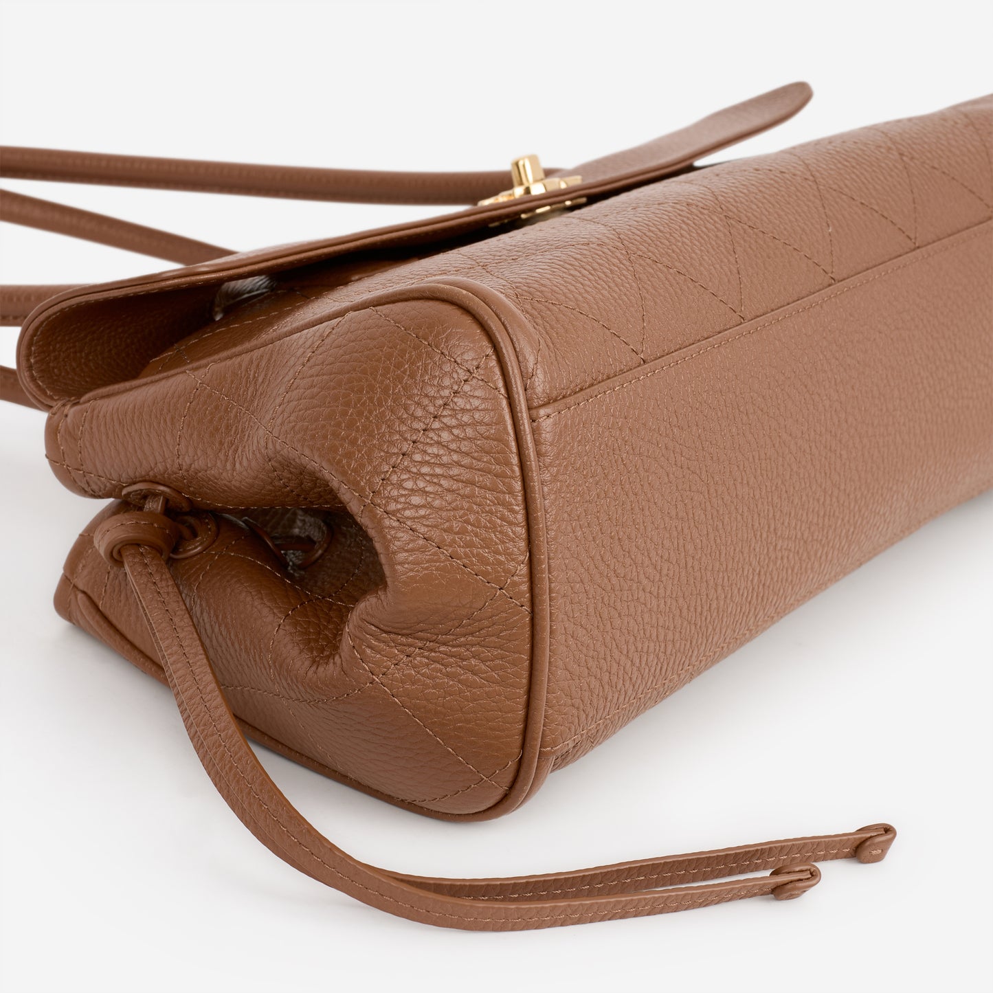 Chanel Small Tote - Brown Calfskin  | Gold Hardware
