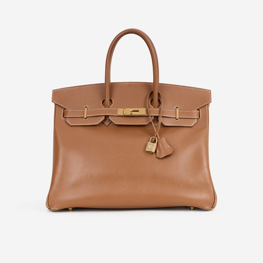 Hermès Vintage Birkin 35 - Gold Courchevel | Gold Hardware