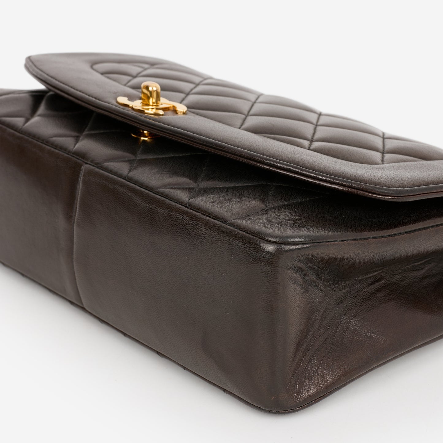 Chanel Vintage Diana Flap - Brown Lambskin | Gold Hardware