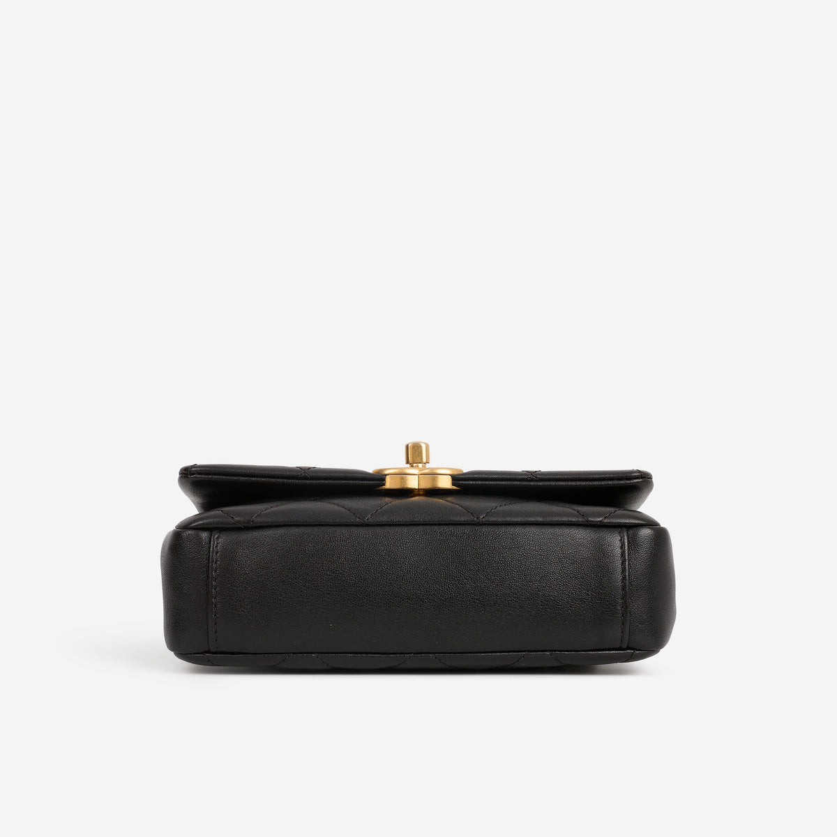 Chanel Small "Chain is More" Flap - Black Lambskin | Aged Gold Hardware