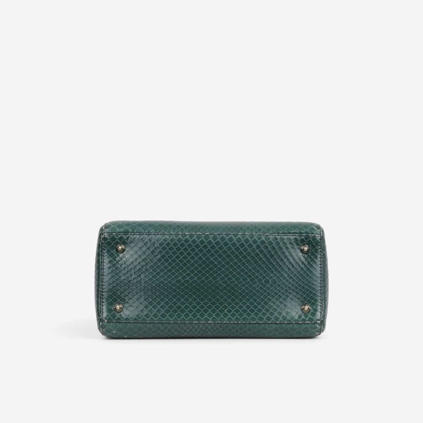 Medium Lady Dior - Green Watersnake skin | Champagne Gold Hardware
