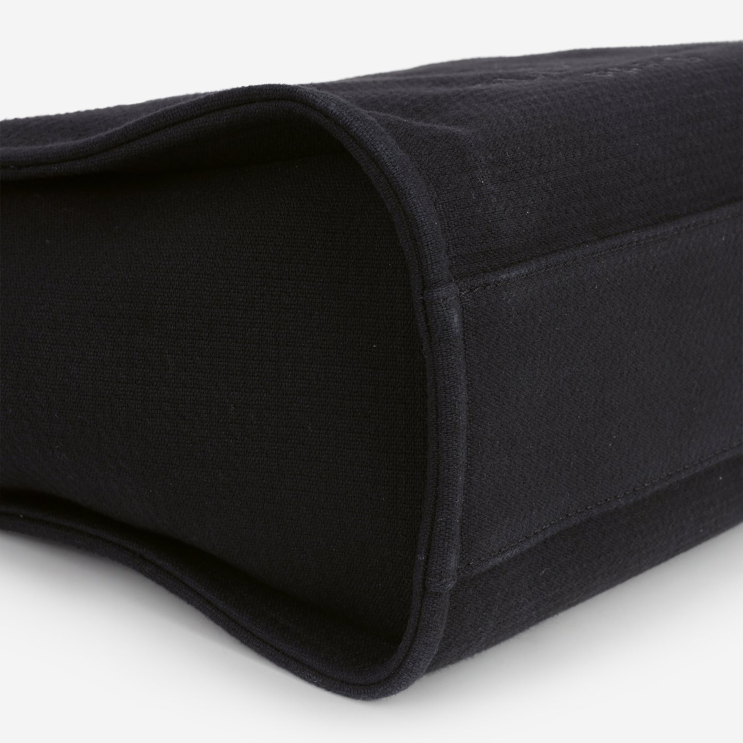 Chanel Small Deauville - Black Canvas | Champagne Gold Hardware