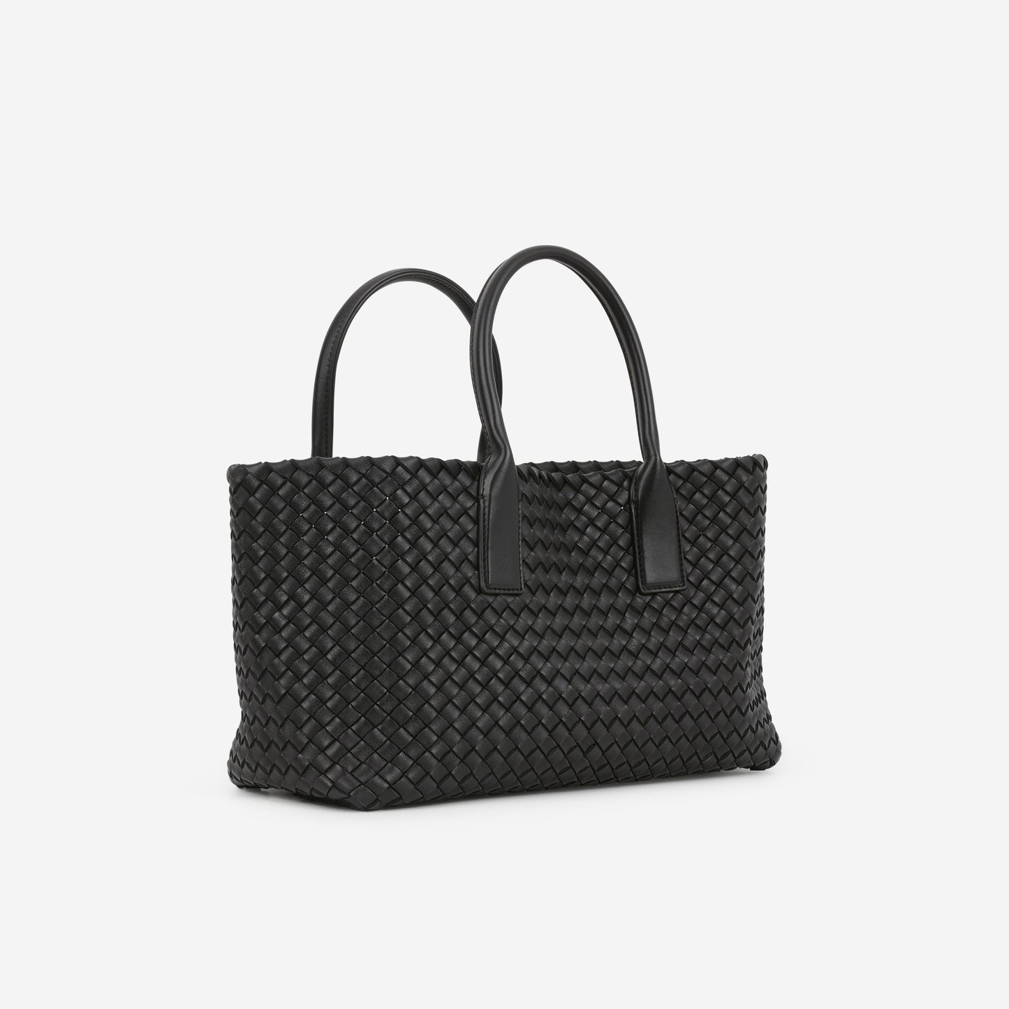 Bottega Veneta Small Cabat Tote - Black Intrecciato | Gold Hardware