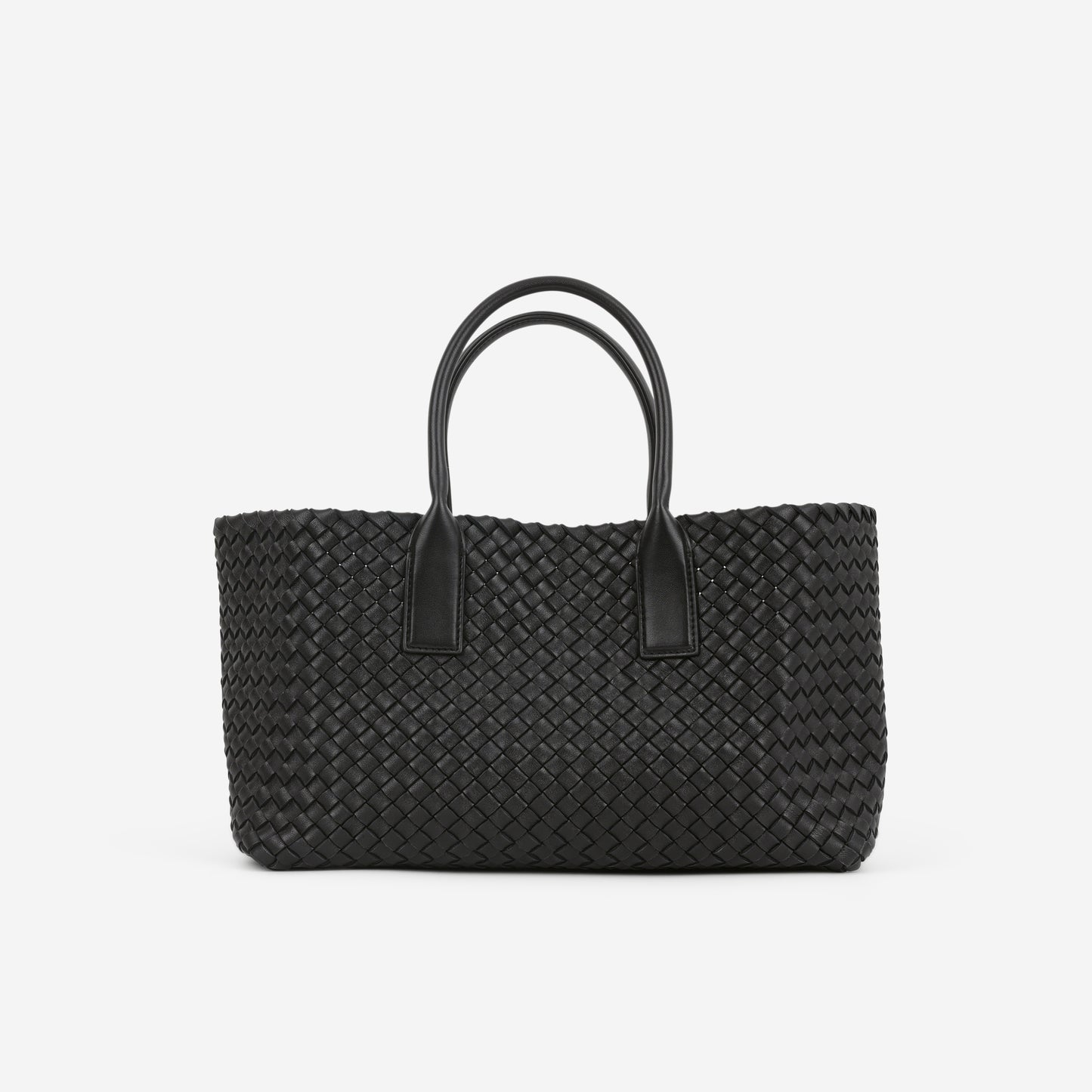 Bottega Veneta Small Cabat Tote - Black Intrecciato | Gold Hardware