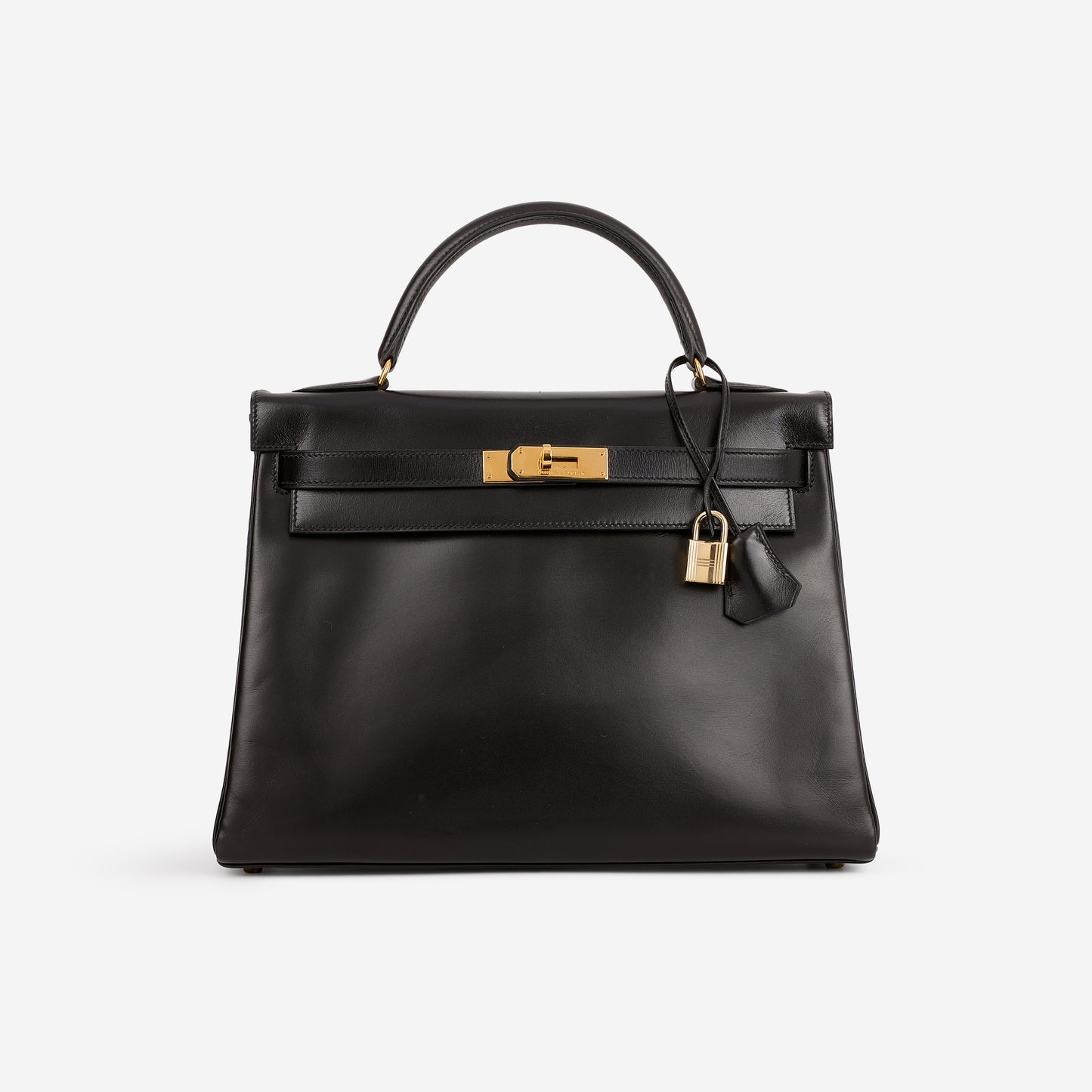 VIntage Kelly 32 - Noir Box Retourne | Gold Hardware