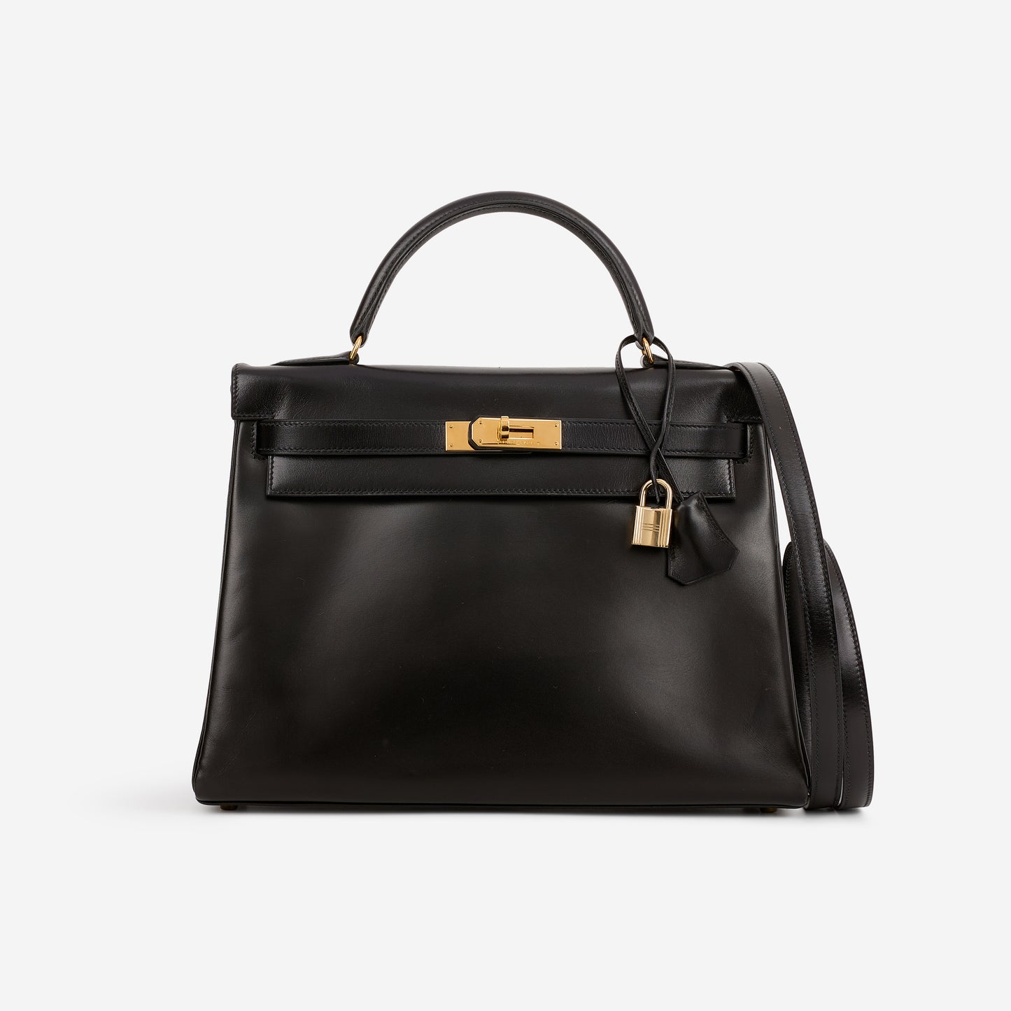 VIntage Kelly 32 - Noir Box Retourne | Gold Hardware