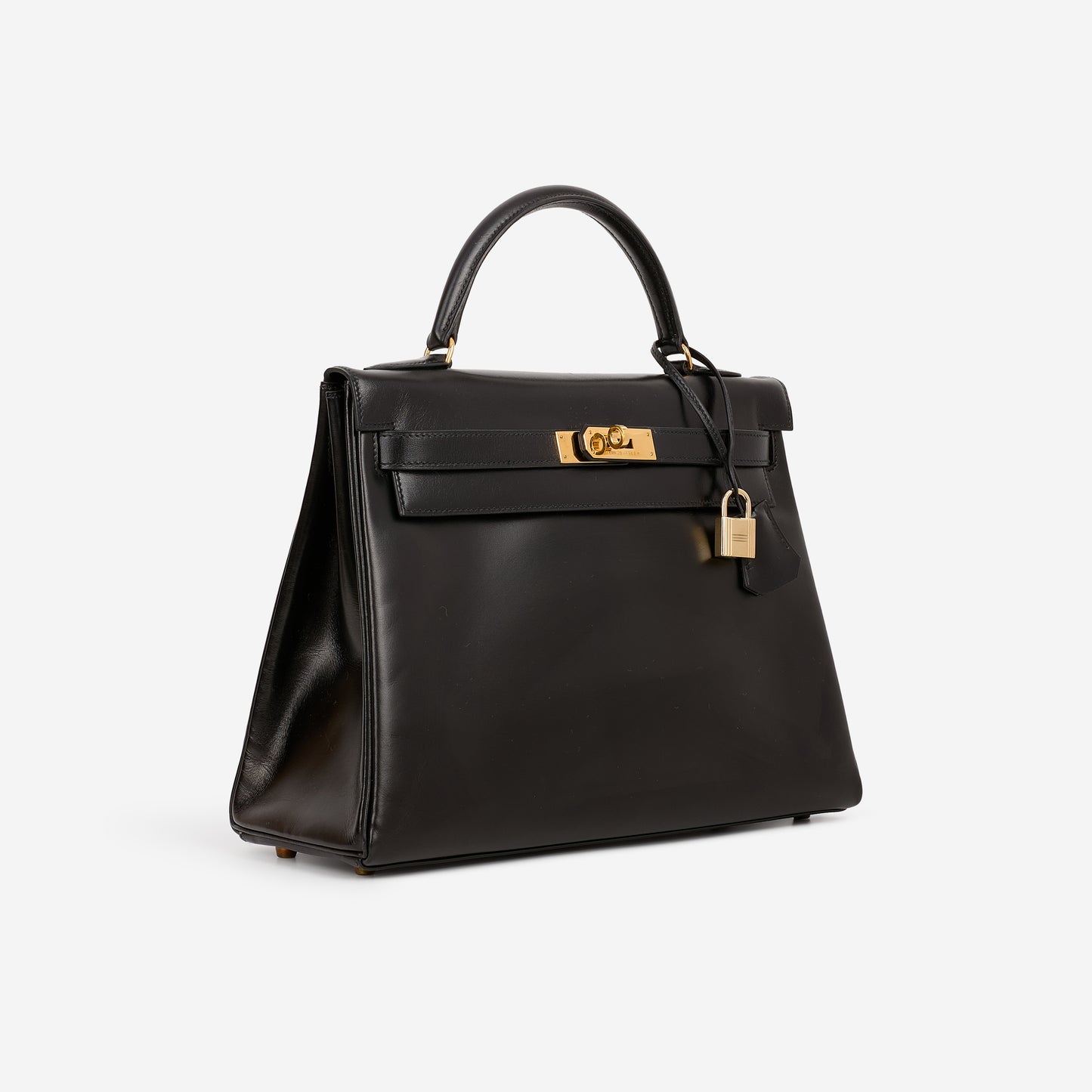 VIntage Kelly 32 - Noir Box Retourne | Gold Hardware