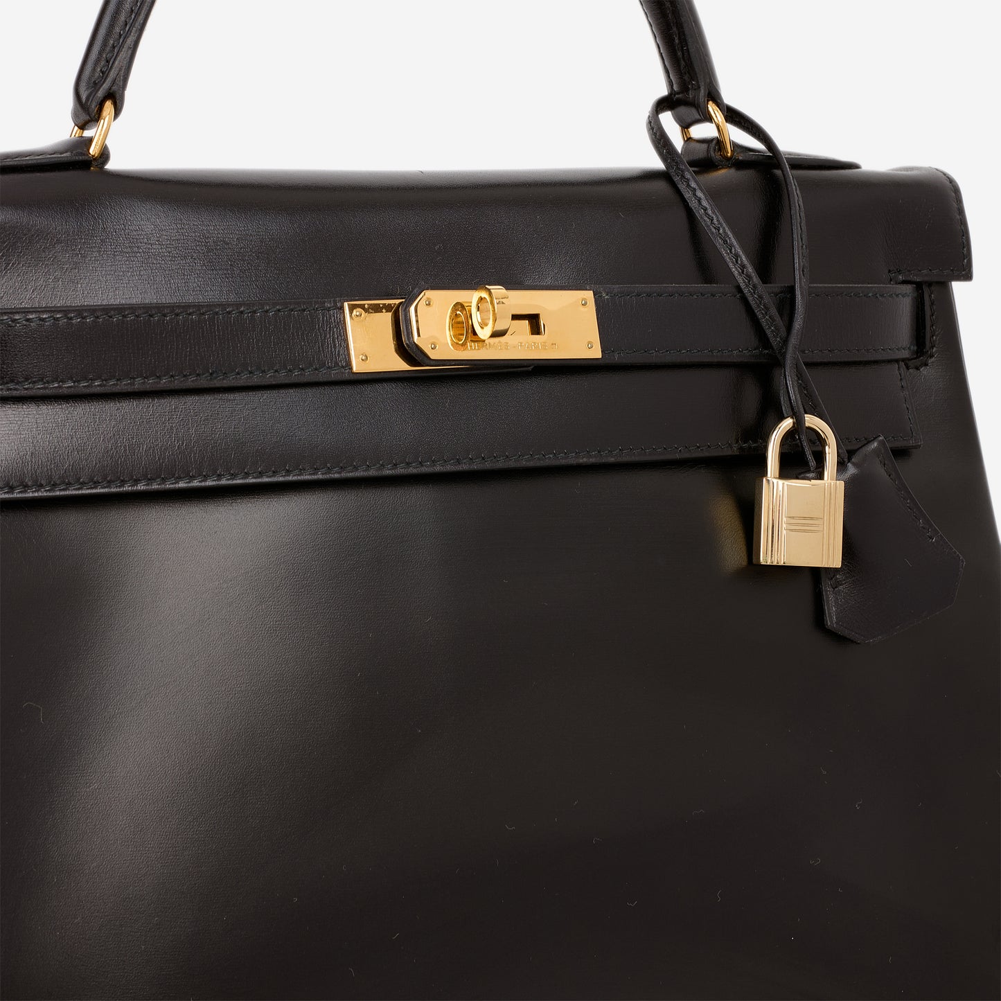 VIntage Kelly 32 - Noir Box Retourne | Gold Hardware