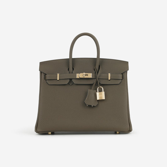 Hermès Birkin 25 - Vert Loden Togo | Permabrass Hardware