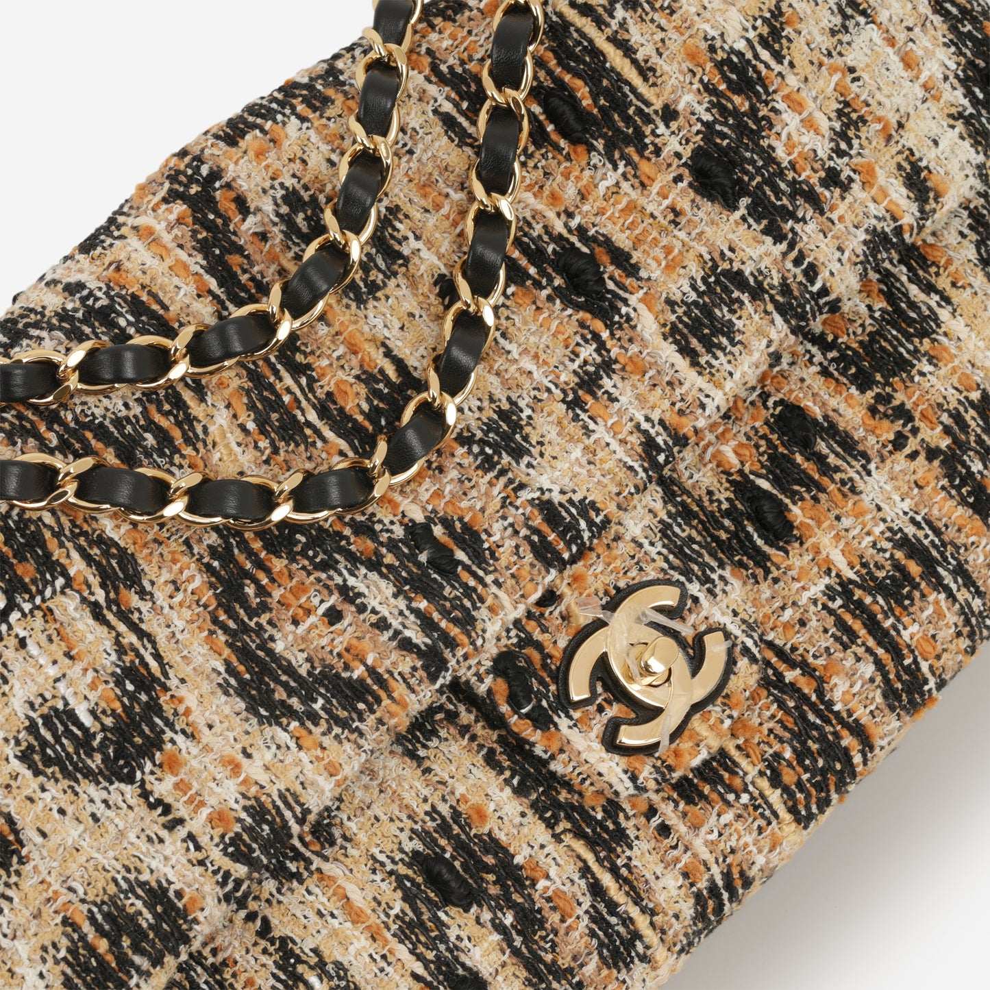 Chanel Métiers d’Art 2026 Maxi Flap 32 - Leopard Tweed / Mixed Fibers | Gold Hardware
