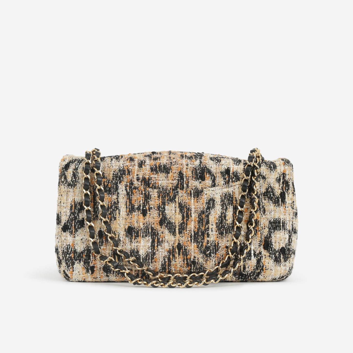 Chanel Métiers d’Art 2026 Maxi Flap 32 - Leopard Tweed / Mixed Fibers | Gold Hardware