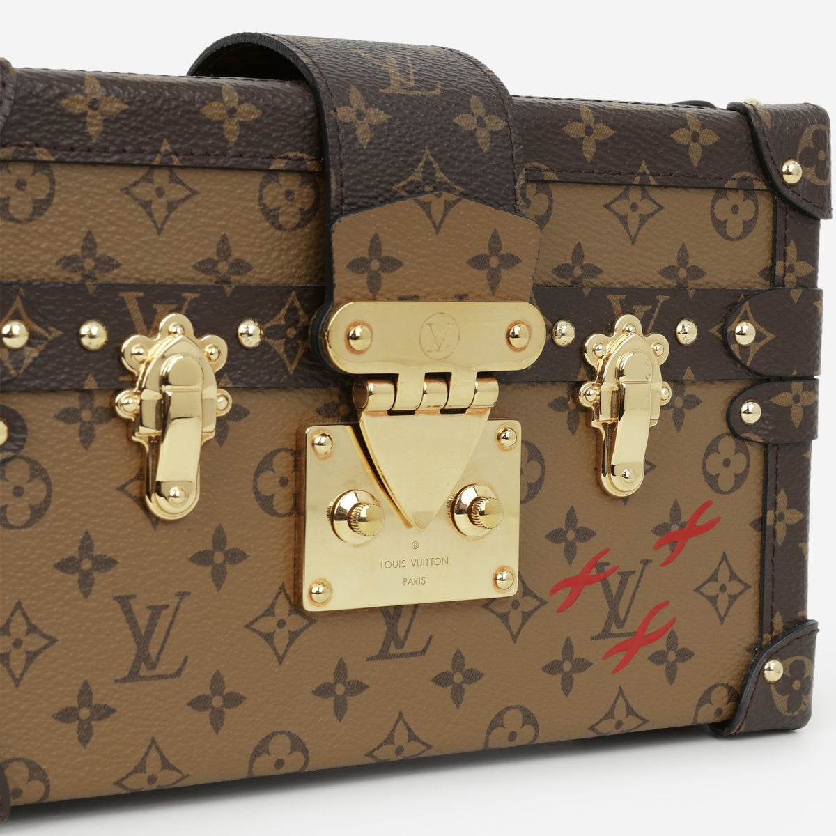 Louis Vuitton Petite Malle - Monogram Reverse Canvas | Gold Hardware