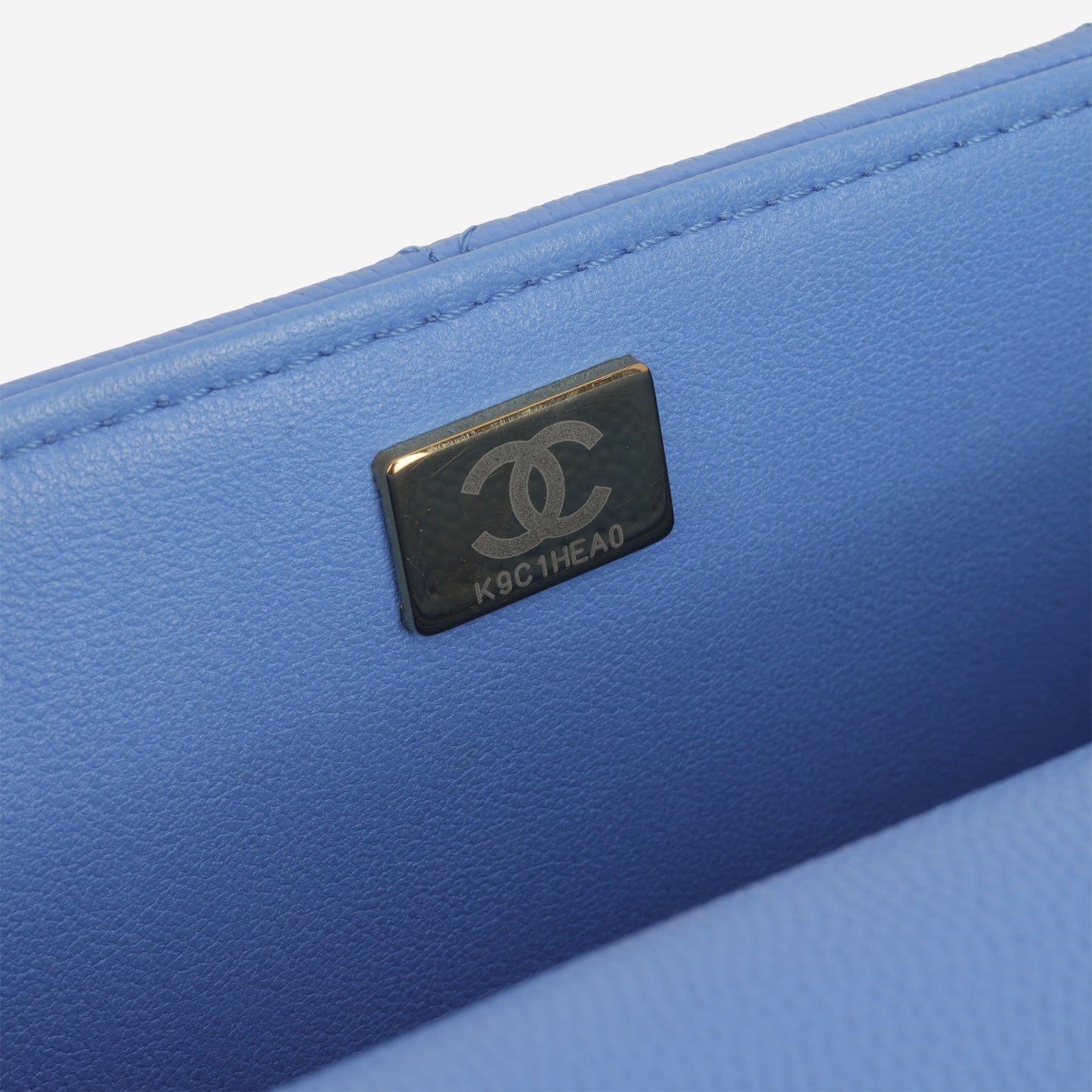 Chanel Retro Twist Top Handle Flap - Blue Caviar | Champagne Gold Hardware