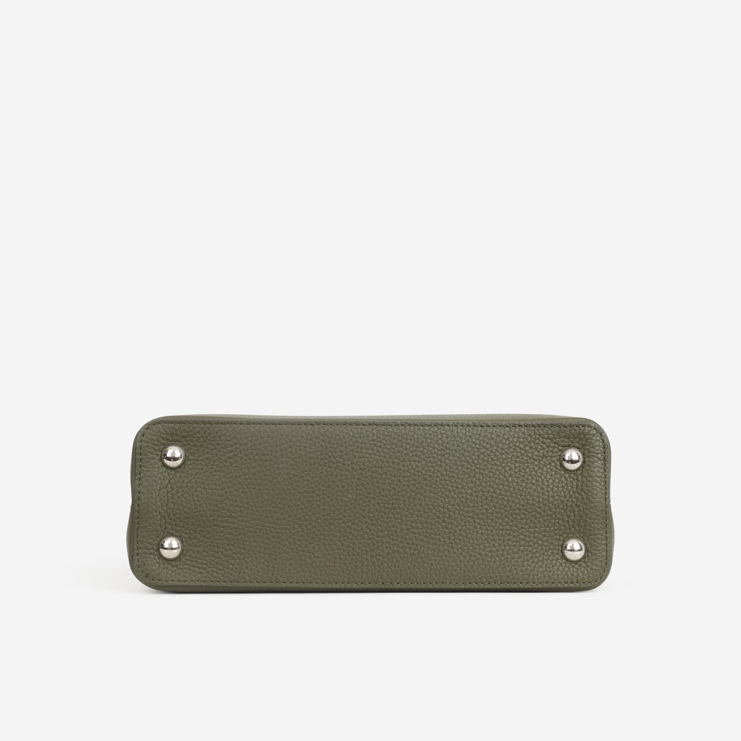 Louis Vuitton Capucines MM - Khaki Taurillon / Python Handle | Silver Hardware