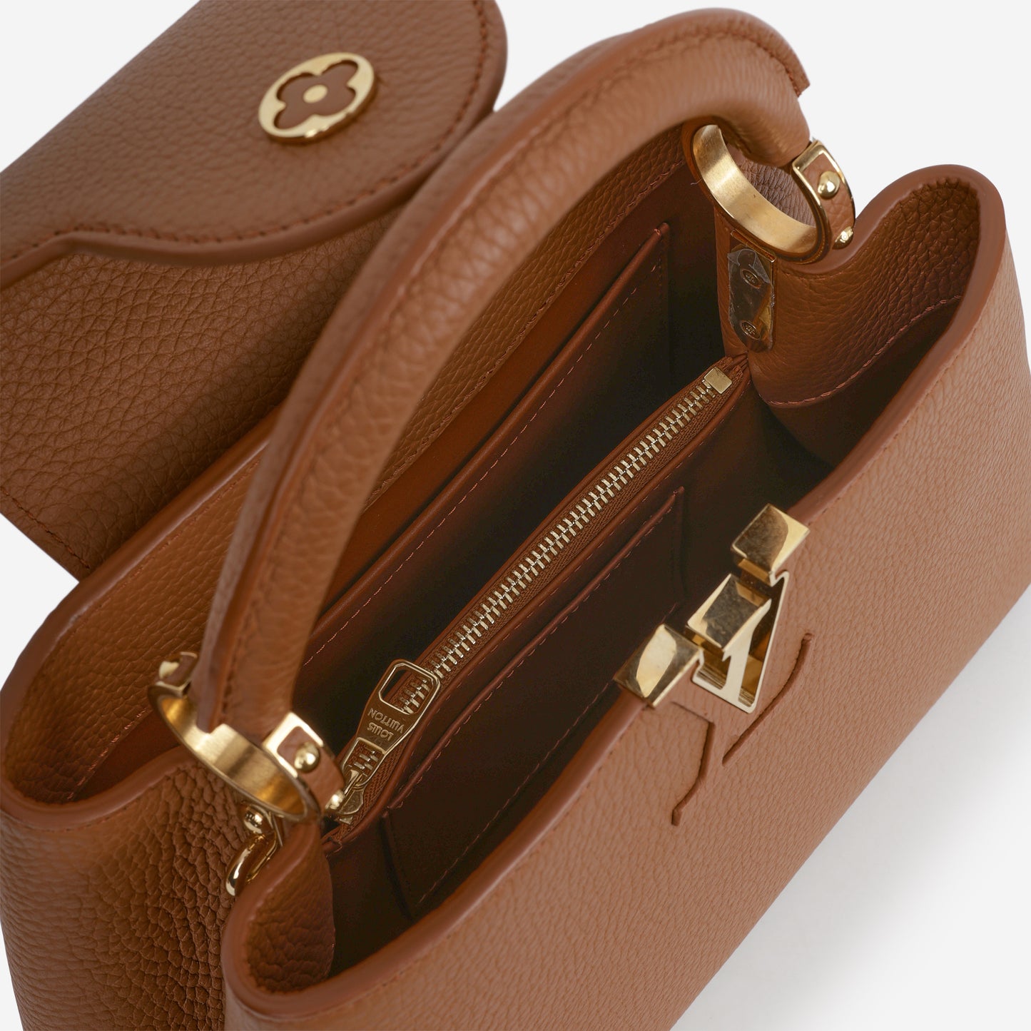 Louis Vuitton Capucines BB - Cognac Taurillon | Gold Hardware
