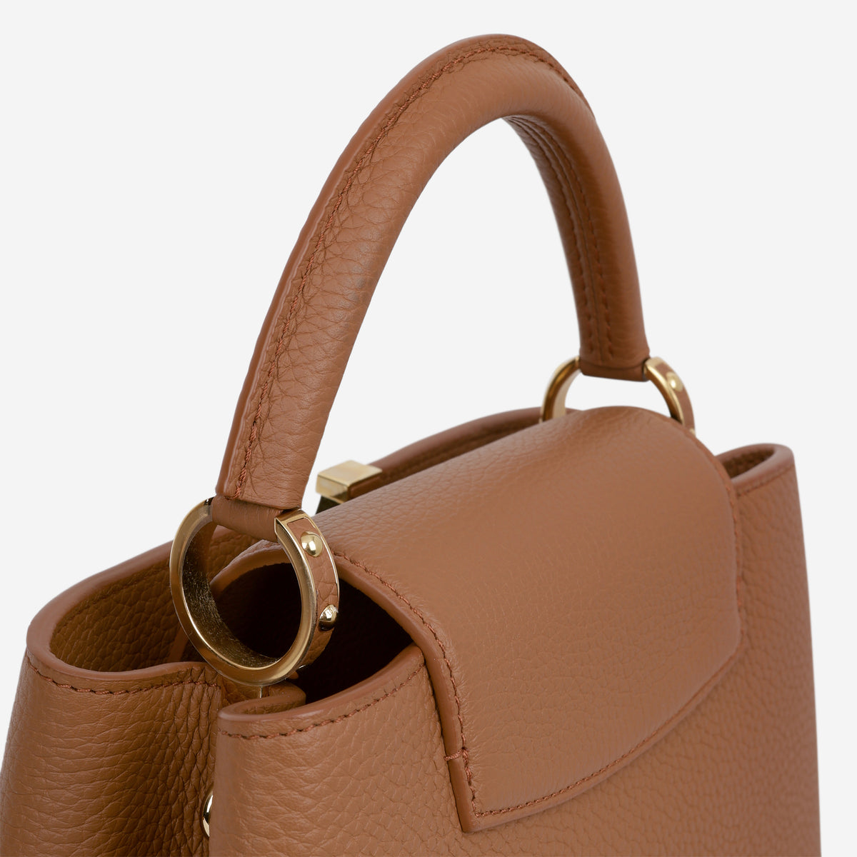 Louis Vuitton Capucines BB - Cognac Taurillon | Gold Hardware