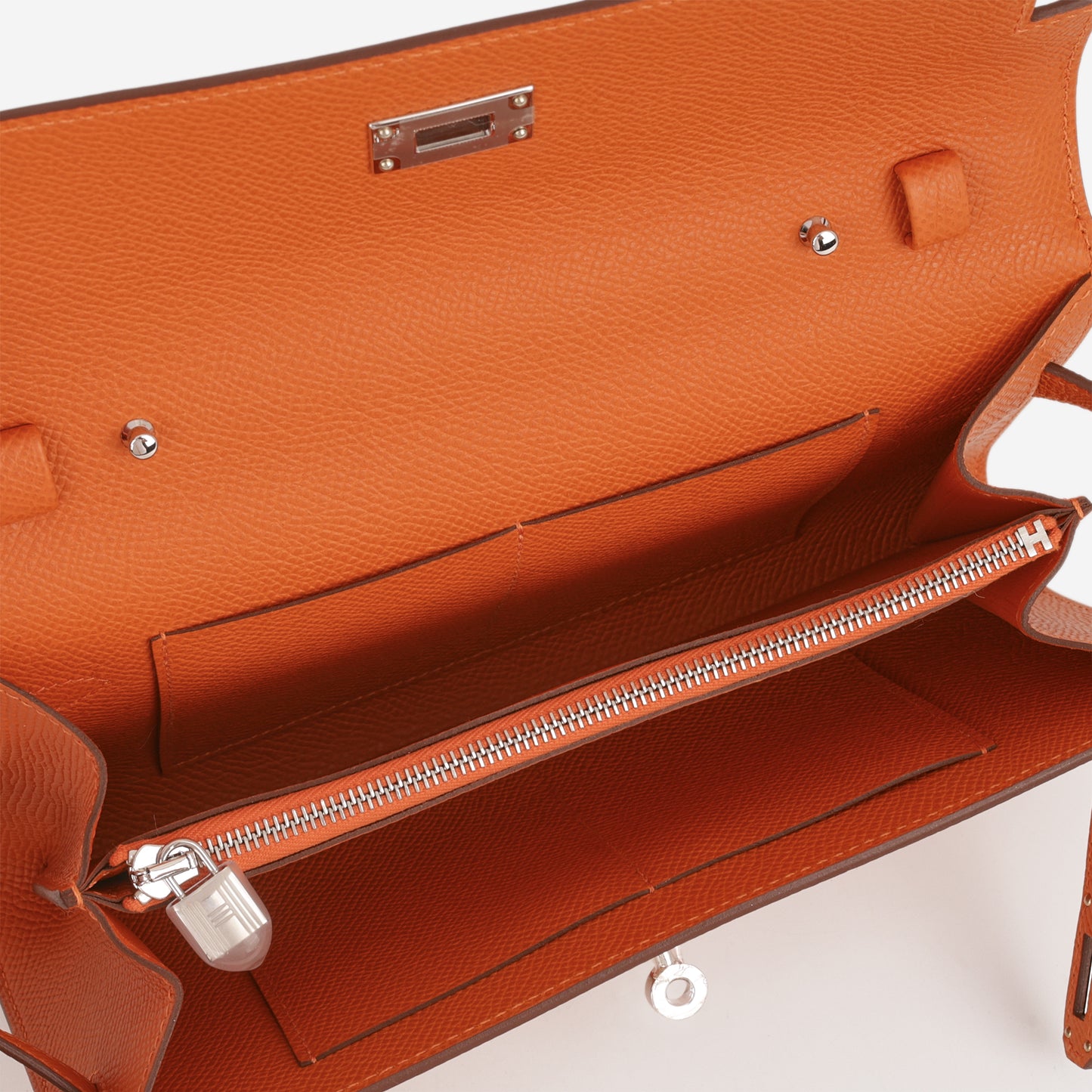 Hermès Kelly To Go Wallet - Orange Epsom | Palladium Hardware