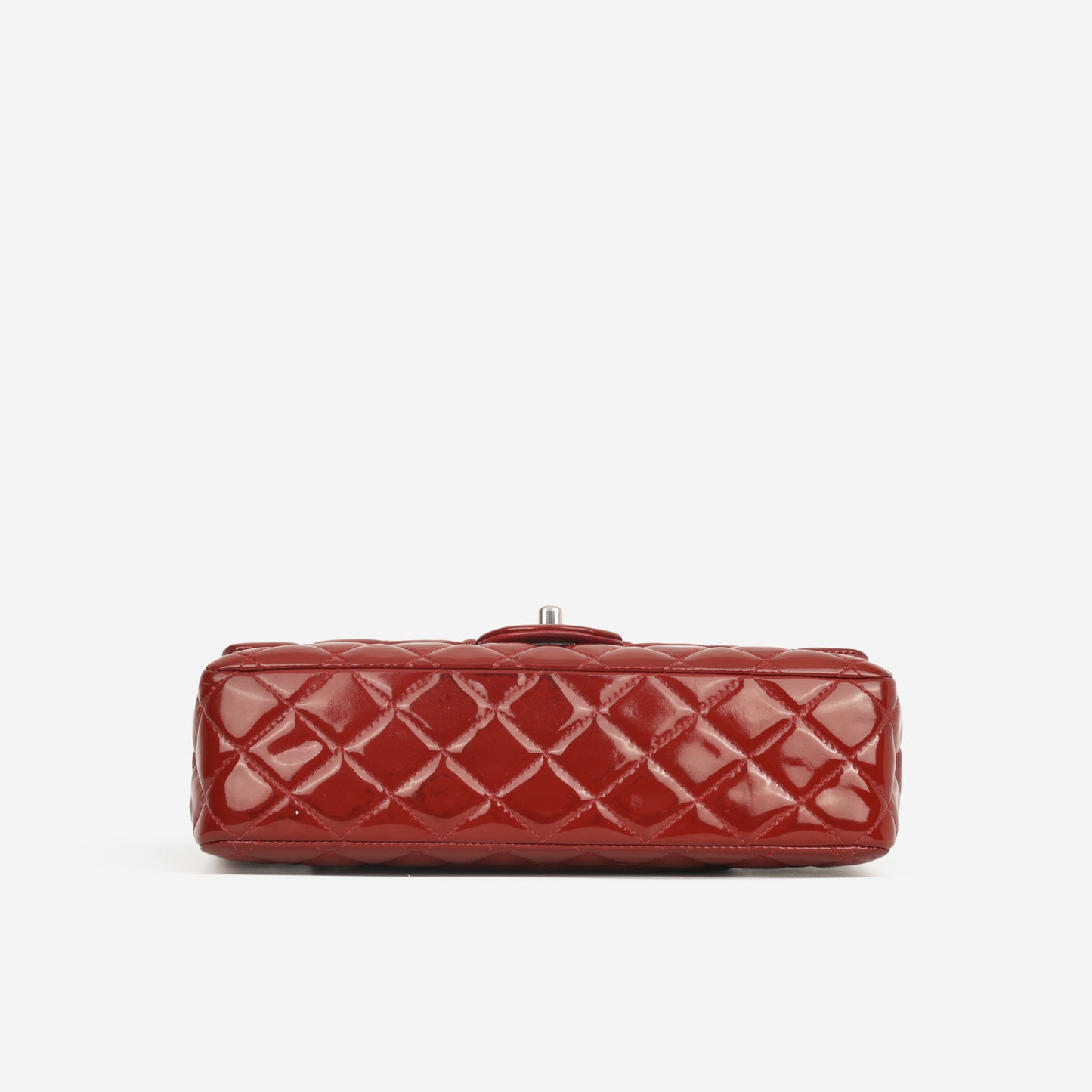 Chanel Medium Classic Flap - Red Patent | Silver Hardware