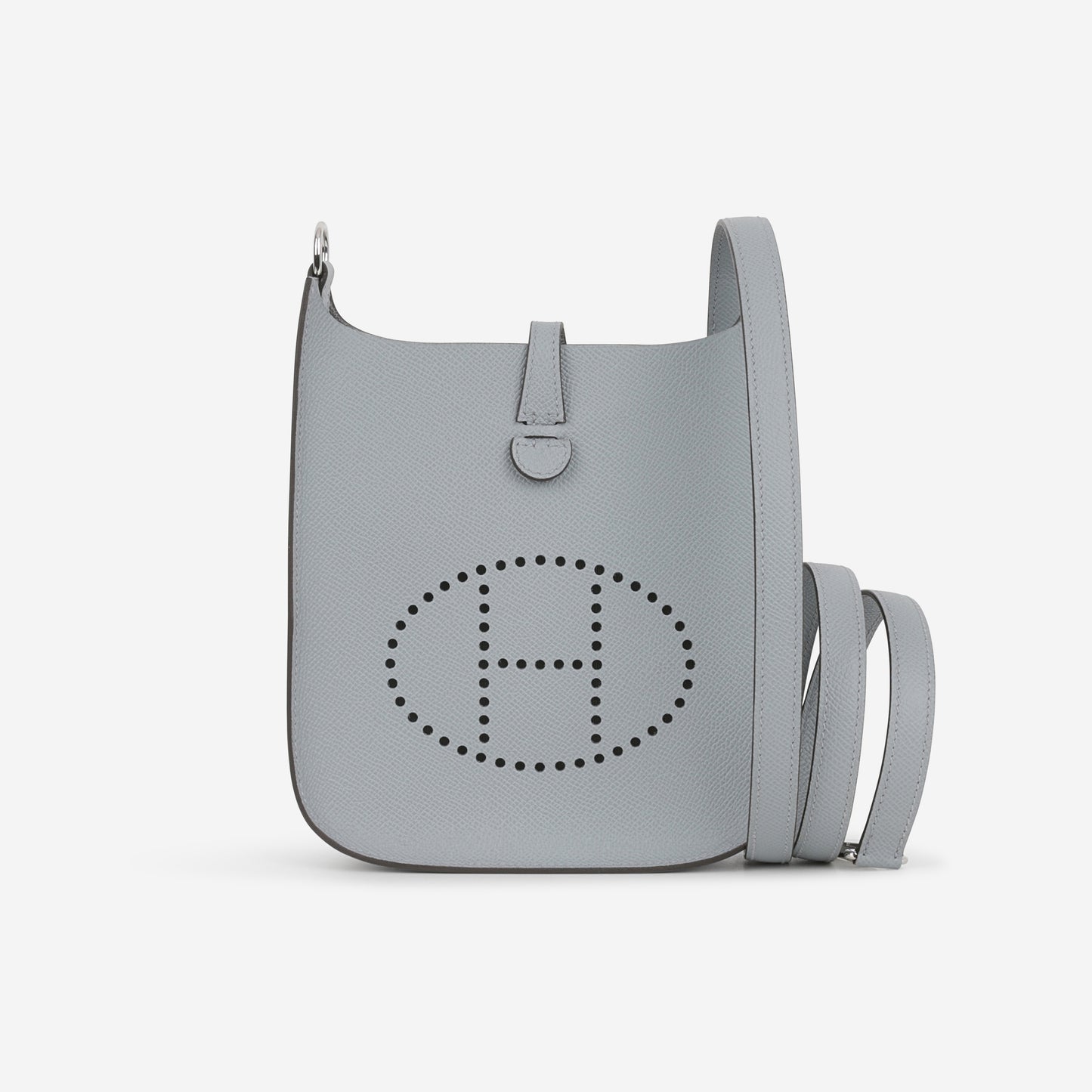 Hermès Mini Evelyne TPM - Gris Pantin Epsom | Palladium Hardware