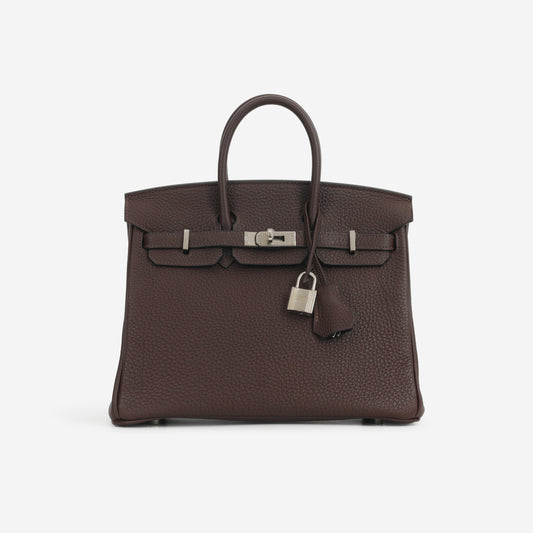 Hermès Birkin 25 - Ebene Togo | Palladium Hardware - Bagista