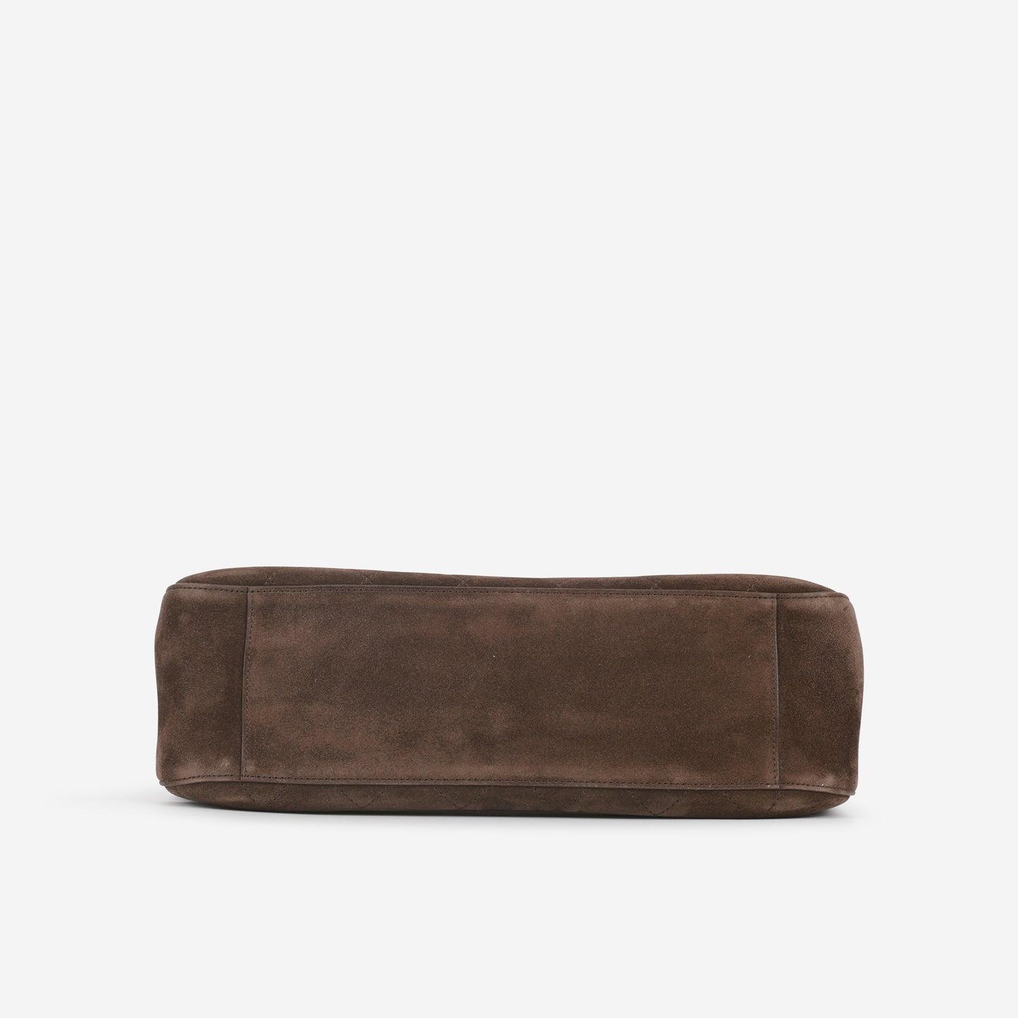 Chanel SS26 Maxi Flap Bag - Brown Suede Goatskin | Gold Hardware
