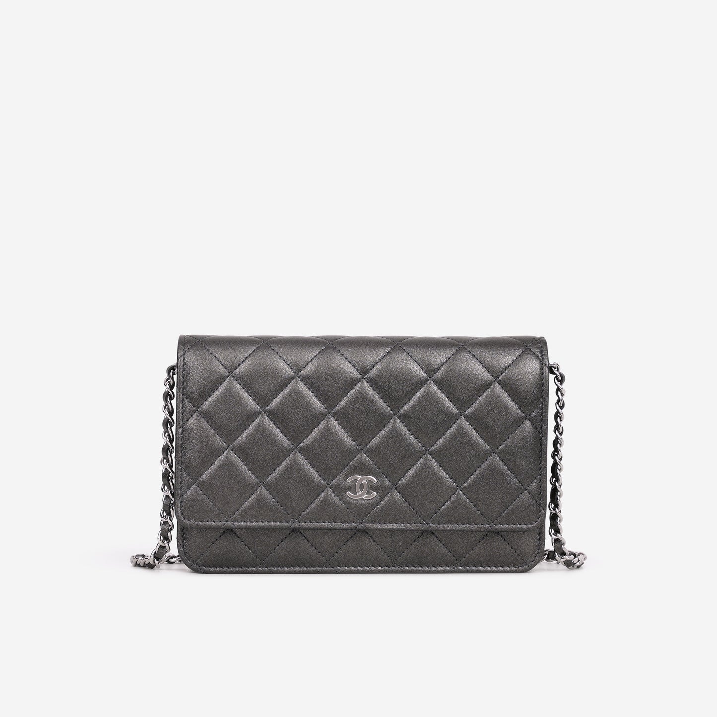 Chanel WOC - Metallic Grey Lambskin | Silver Hardware