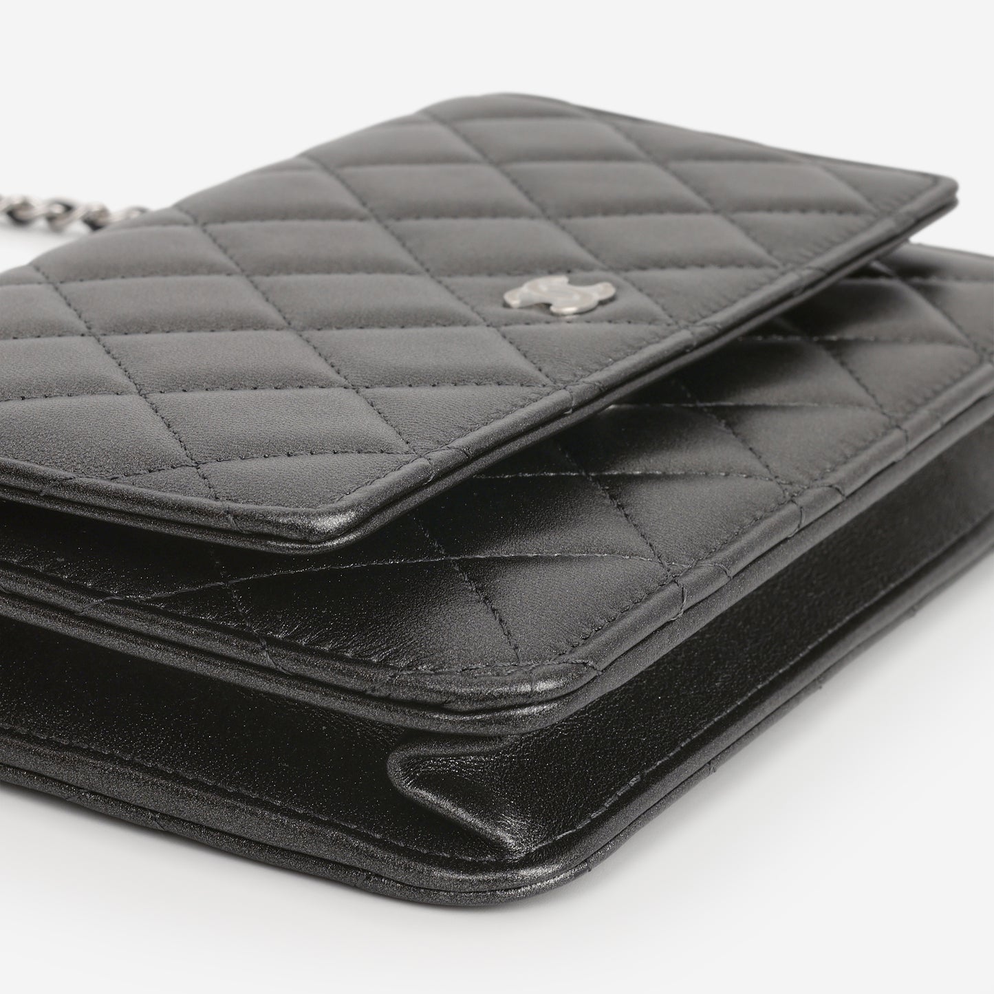 Chanel WOC - Metallic Grey Lambskin | Silver Hardware