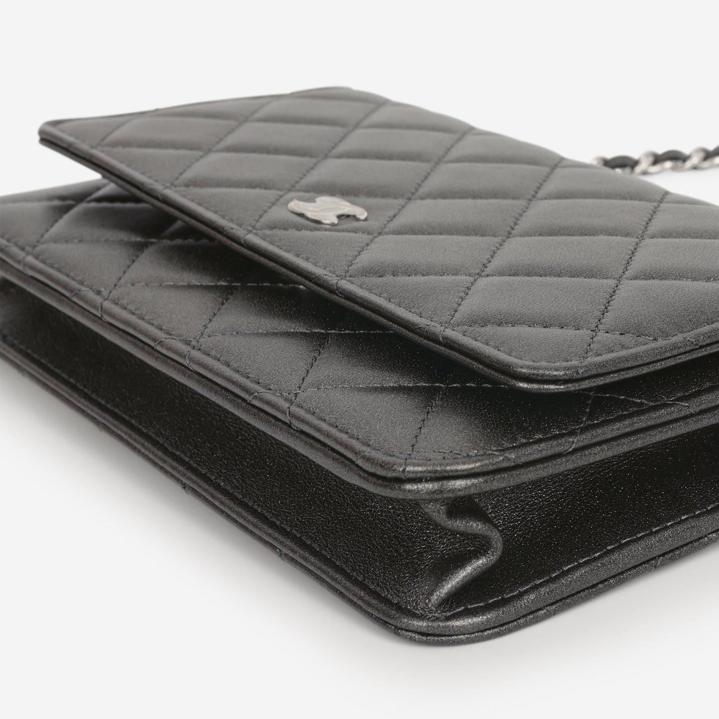 Chanel WOC - Metallic Grey Lambskin | Silver Hardware