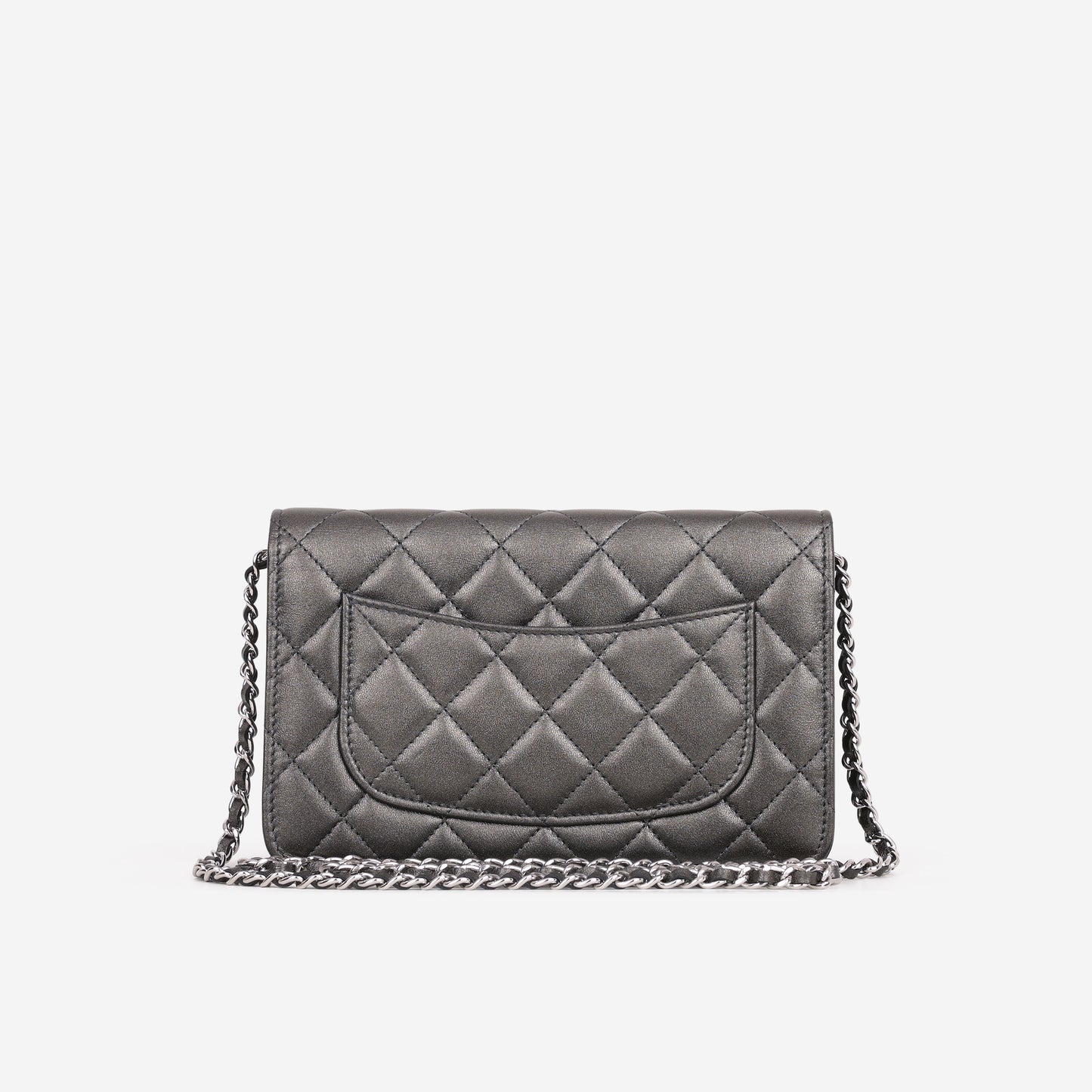 Chanel WOC - Metallic Grey Lambskin | Silver Hardware