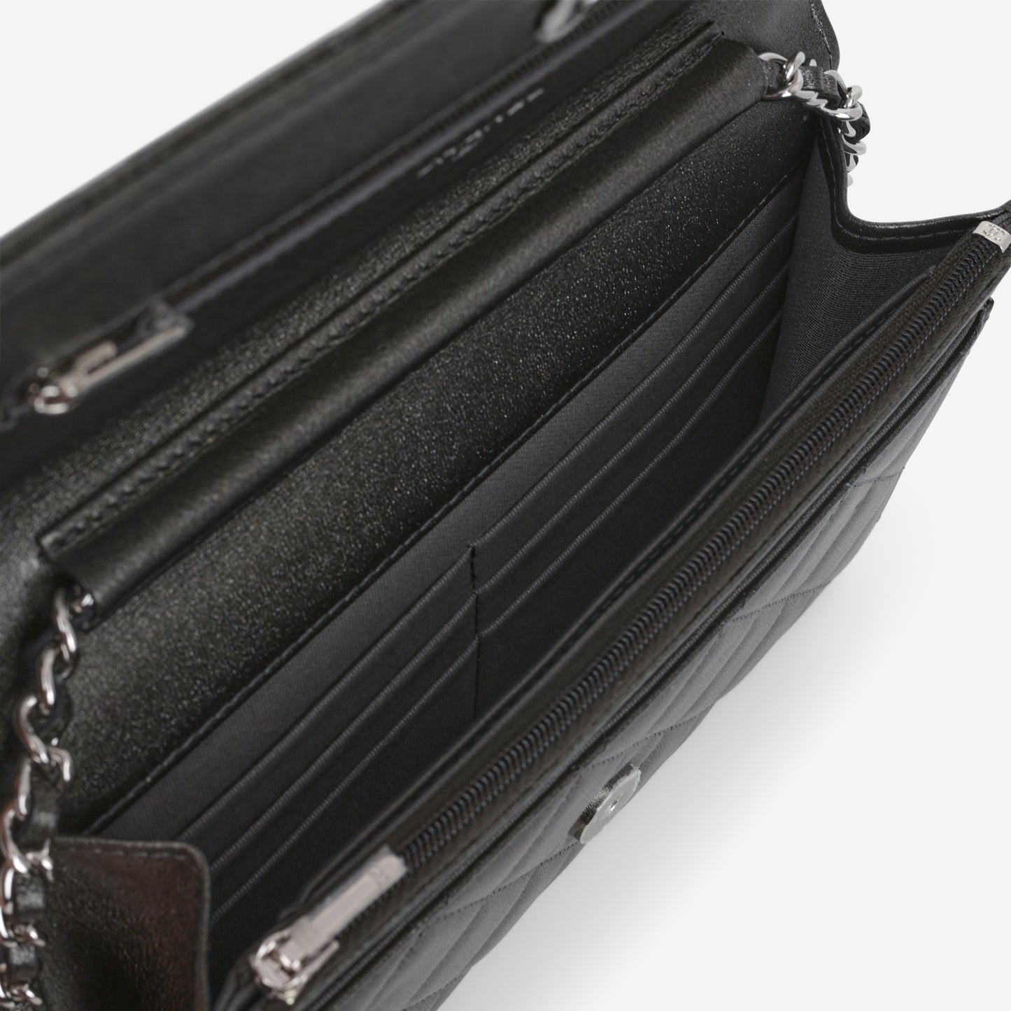 Chanel WOC - Metallic Grey Lambskin | Silver Hardware