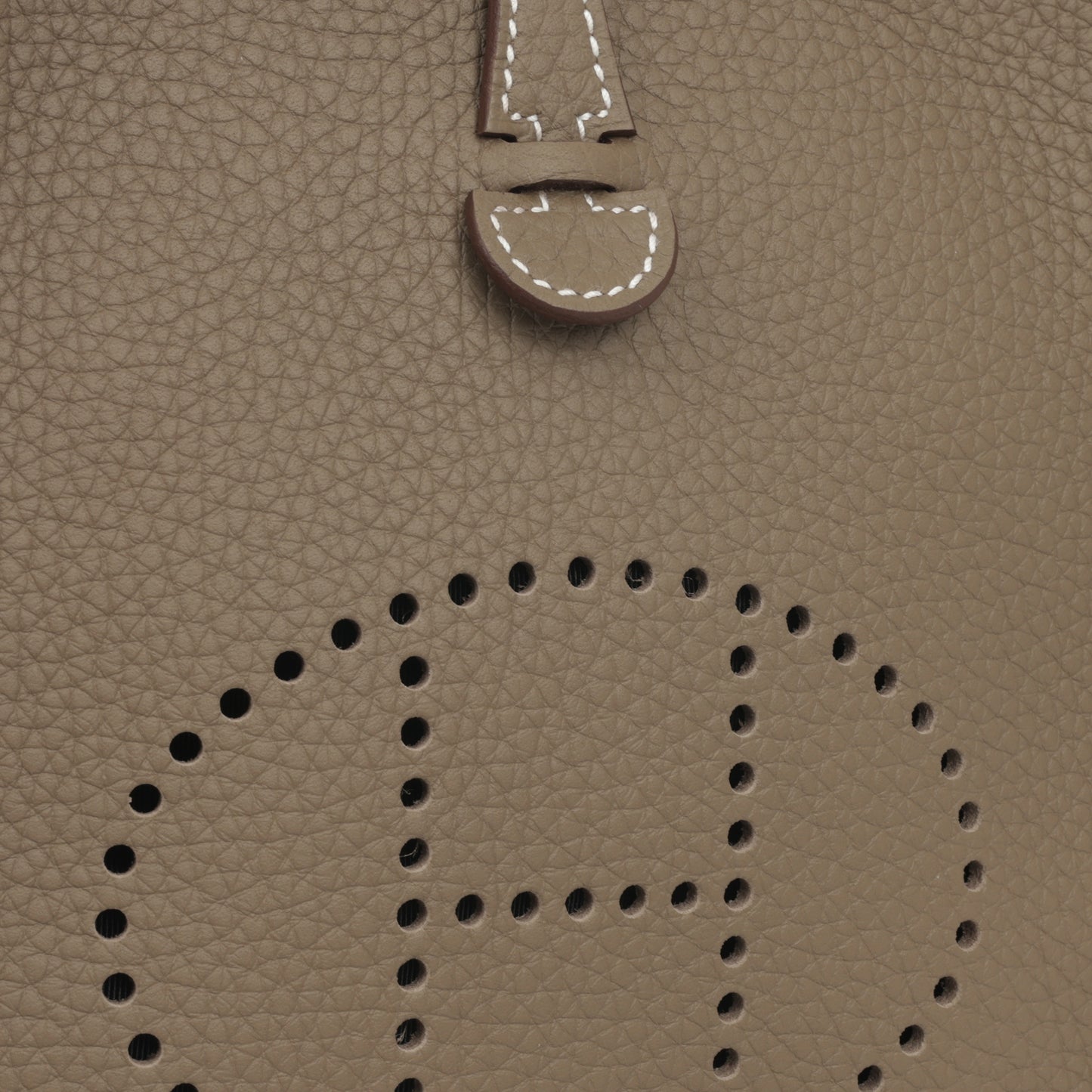 Hermès Mini Evelyne TPM - Etoupe Clemence | Gold Hardware