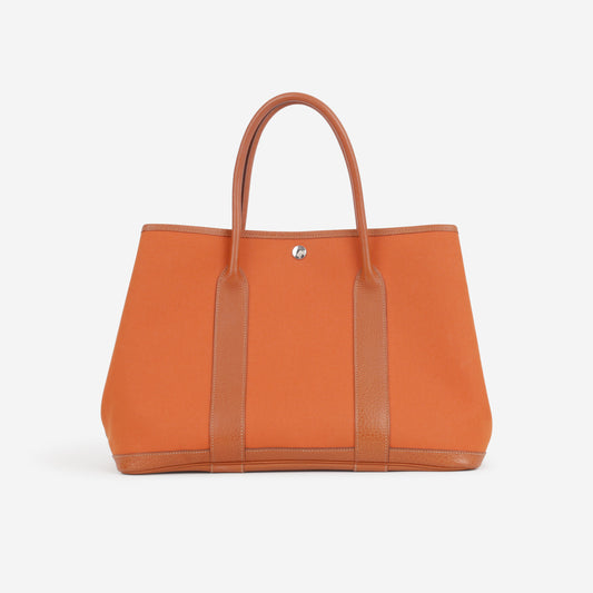 Hermès Vintage Garden Party 36 - Orange Canvas / Negonda | Palladium Hardware