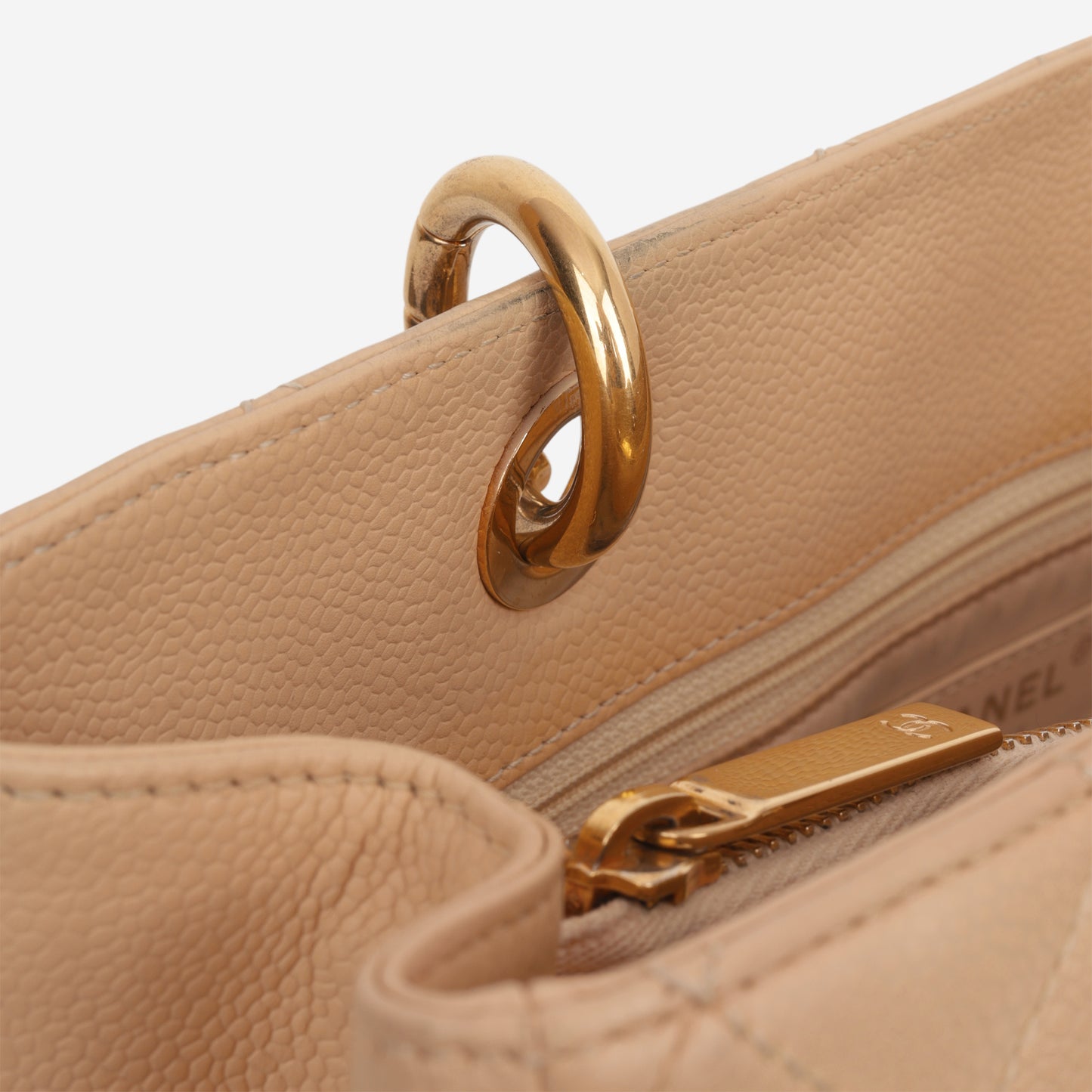 Chanel GST - Beige Caviar | Gold Hardware