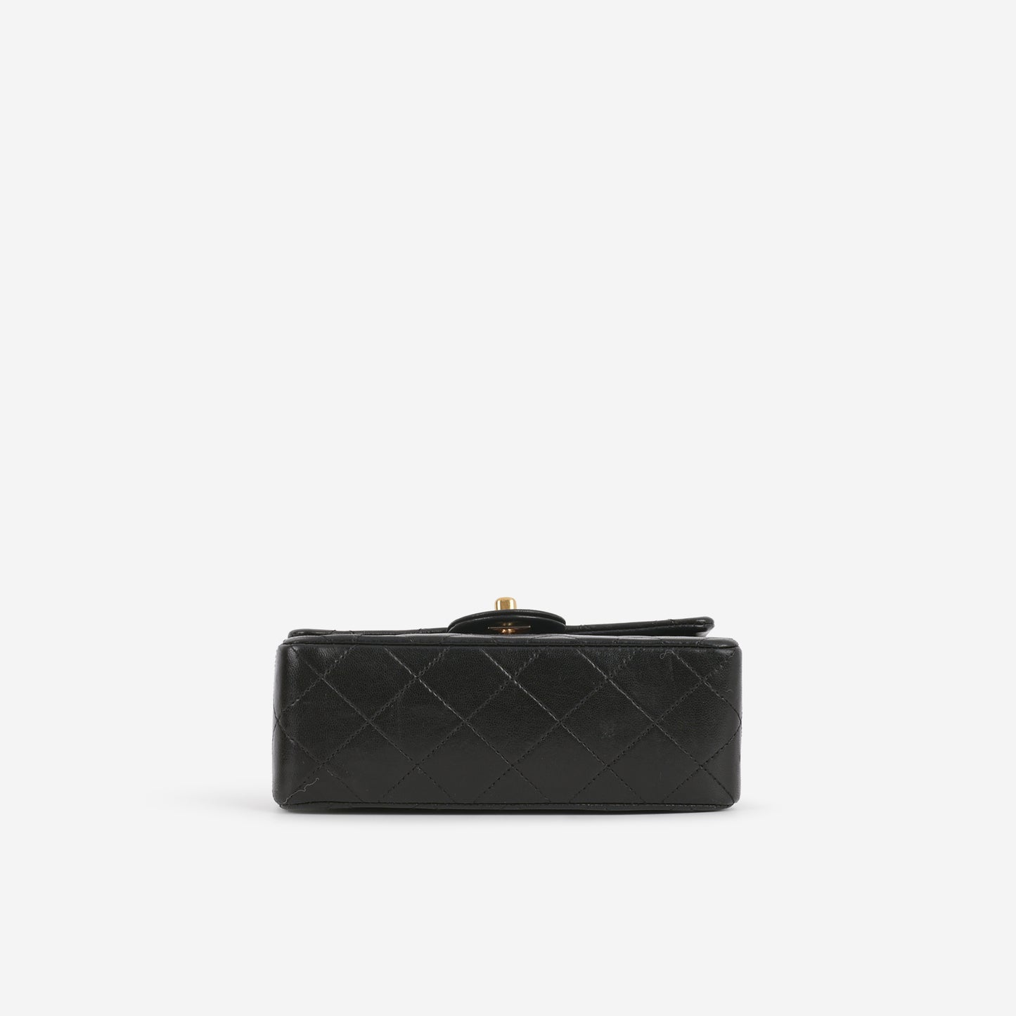 Chanel Vintage Mini Square Flap - Black Lambskin | Gold Hardware