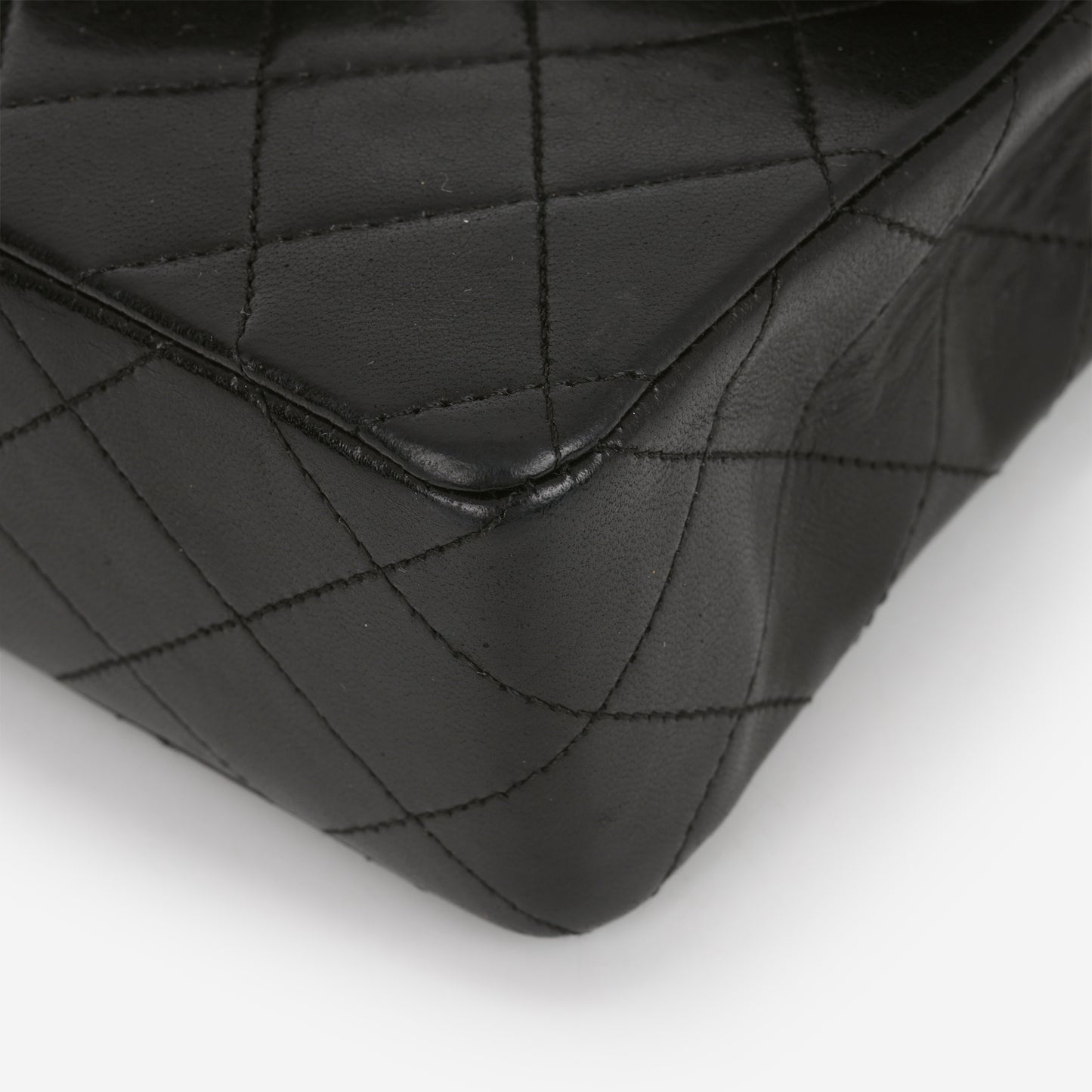 Chanel Vintage Mini Square Flap - Black Lambskin | Gold Hardware