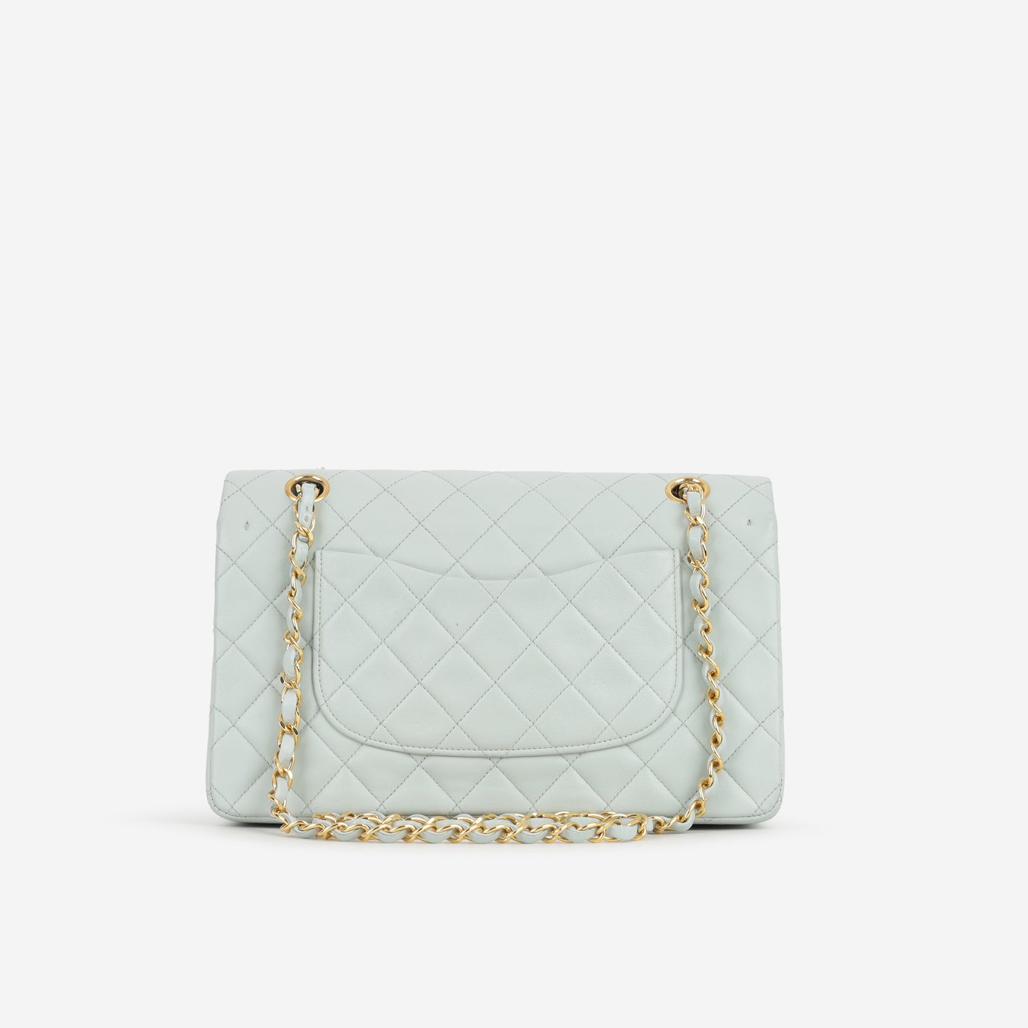 Chanel Vintage Medium Classic Flap - Blue Lambskin | Gold Hardware