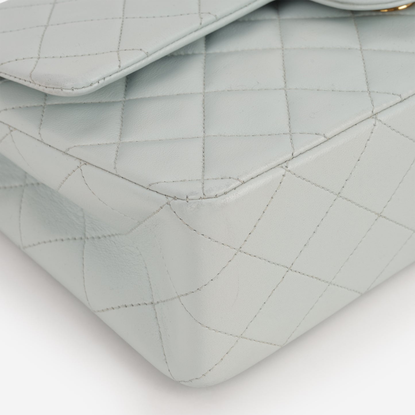 Chanel Vintage Medium Classic Flap - Blue Lambskin | Gold Hardware