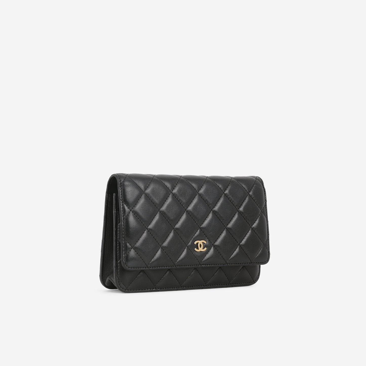Chanel WOC - Black Lambskin | Gold Hardware