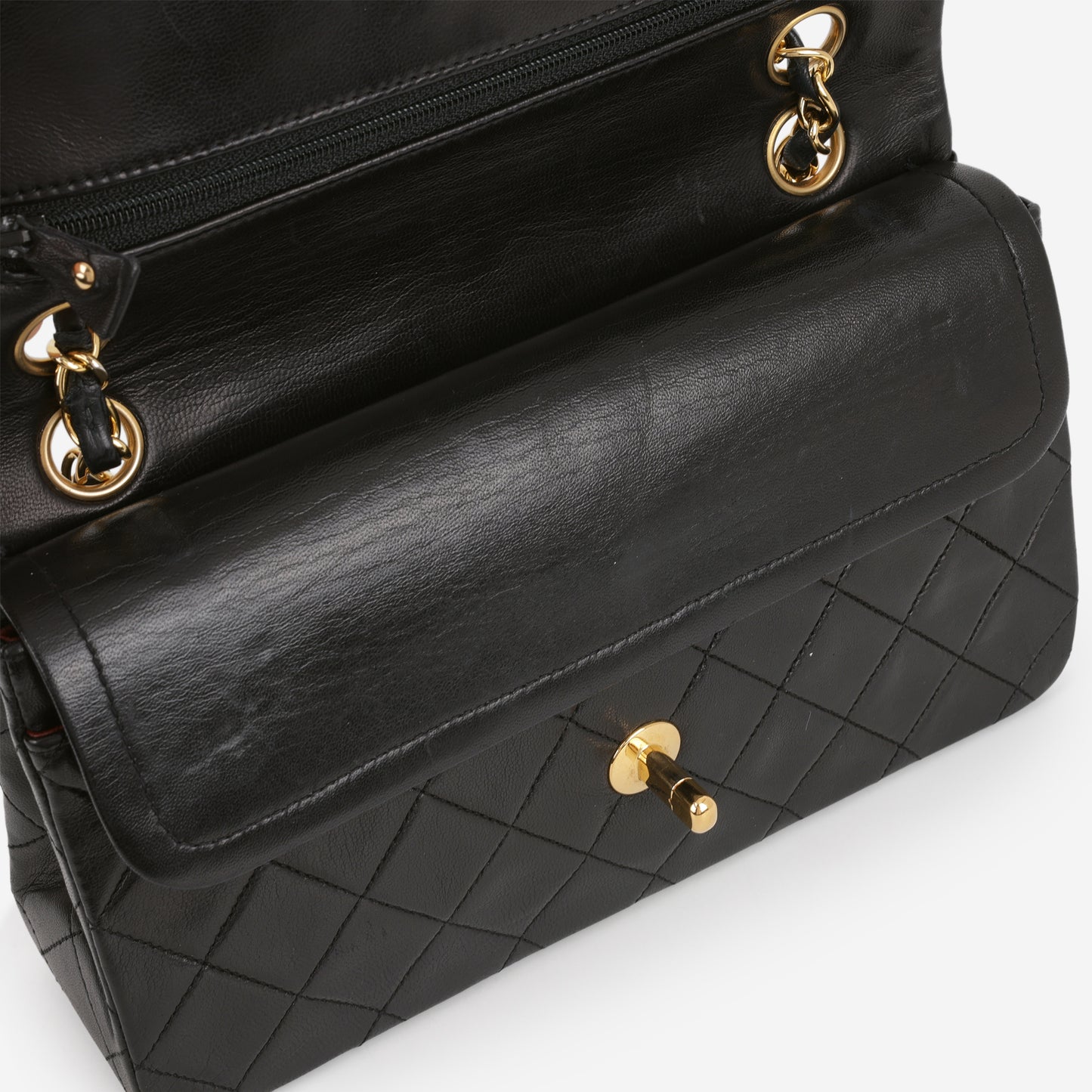 Chanel Vintage Small Classic Flap - Black Lambskin | Gold Hardware