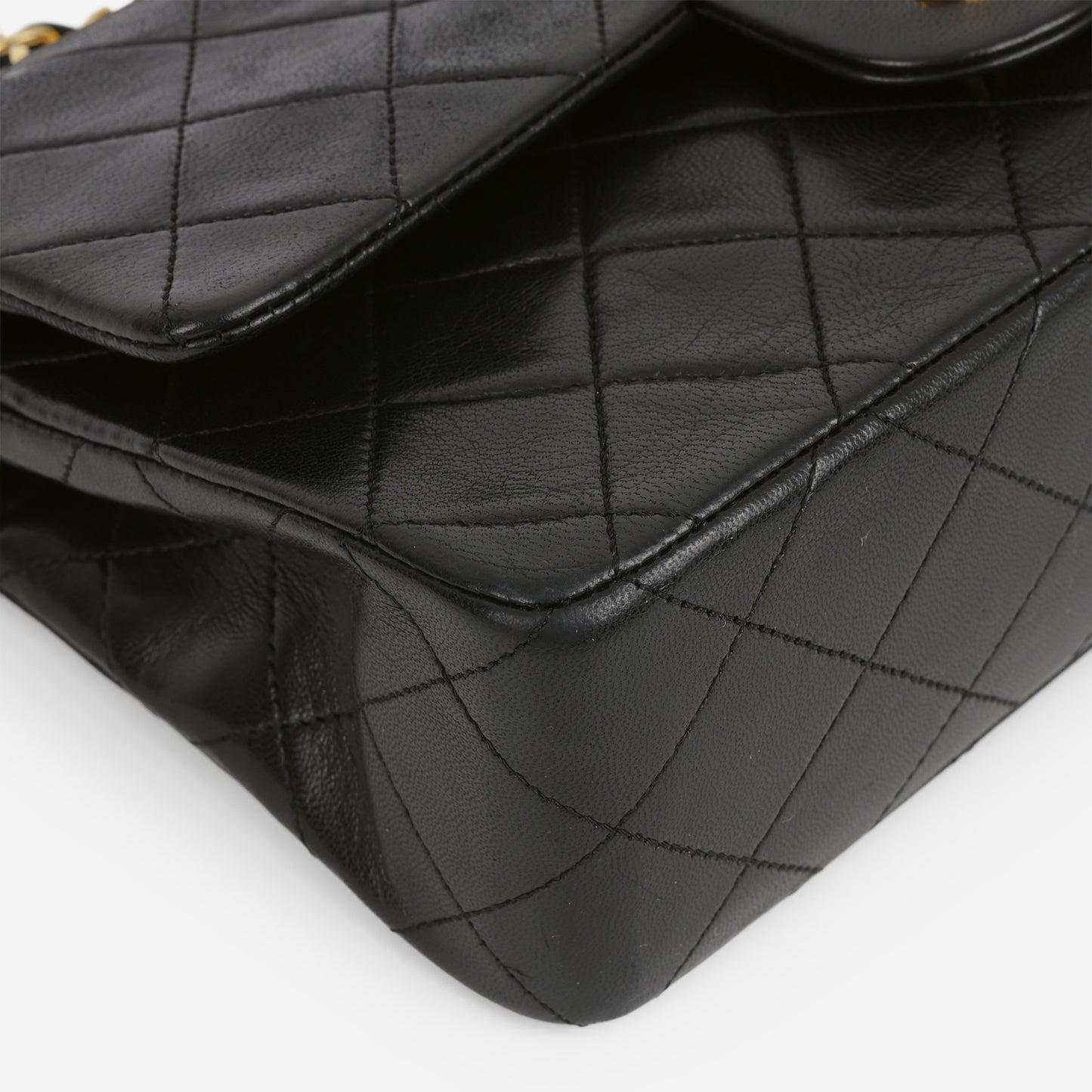Chanel Vintage Small Classic Flap - Black Lambskin | Gold Hardware