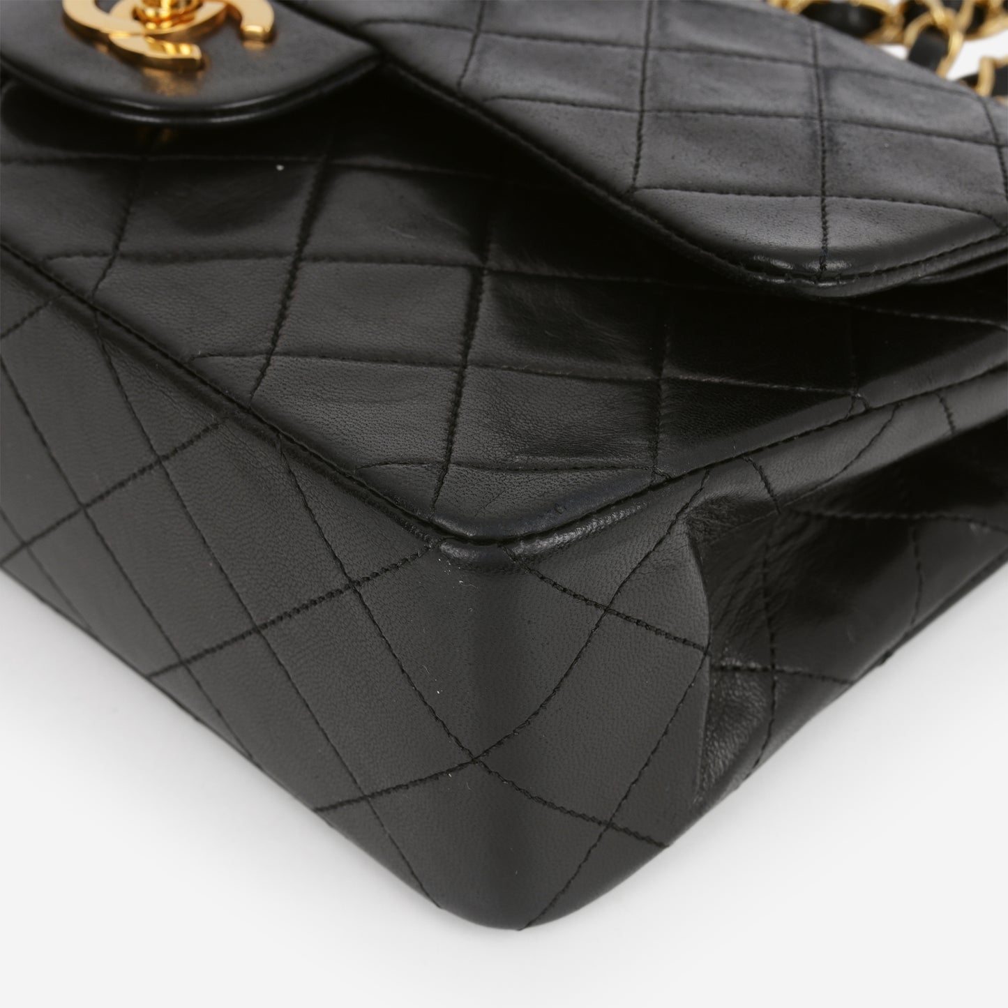 Chanel Vintage Small Classic Flap - Black Lambskin | Gold Hardware