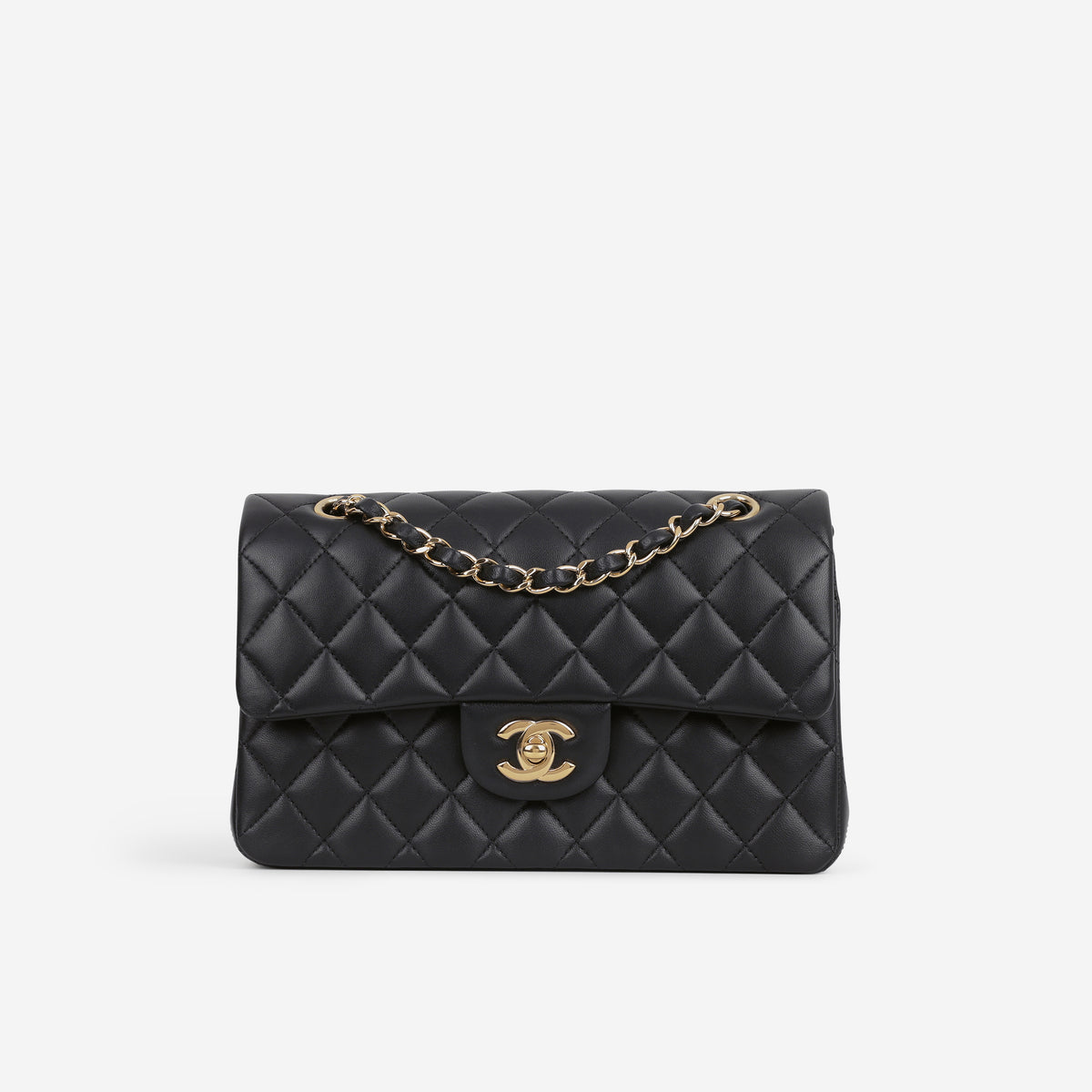 Chanel Small Classic Flap - Black Lambskin | Gold Hardware