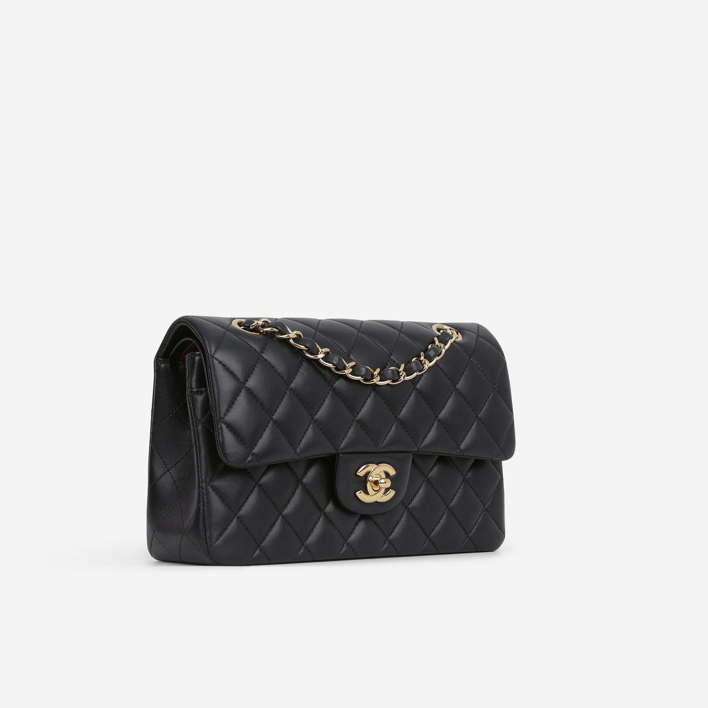 Chanel Small Classic Flap - Black Lambskin | Gold Hardware