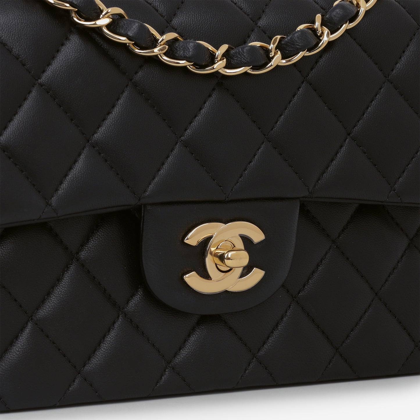Chanel Small Classic Flap - Black Lambskin | Gold Hardware