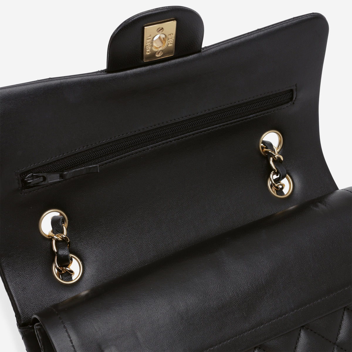 Chanel Small Classic Flap - Black Lambskin | Gold Hardware