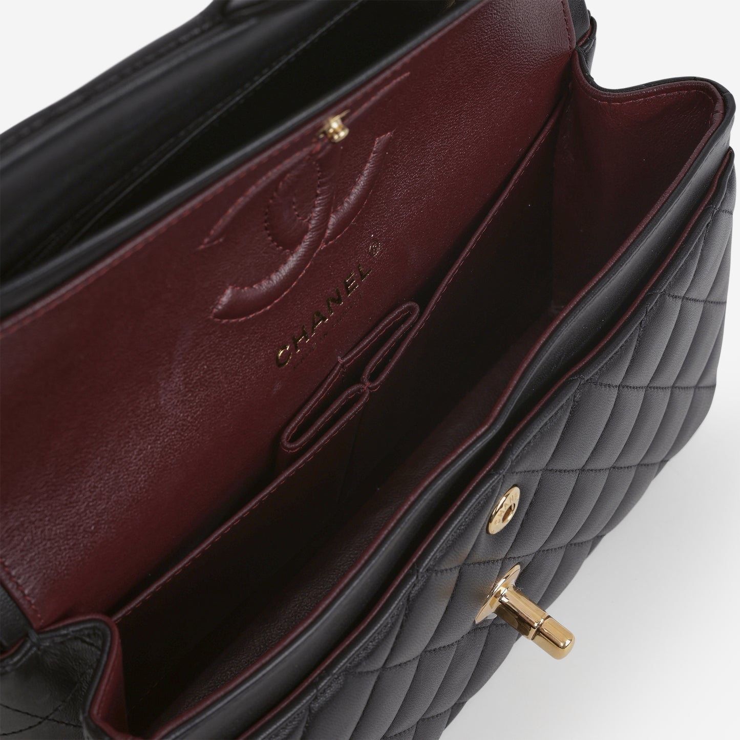 Chanel Small Classic Flap - Black Lambskin | Gold Hardware