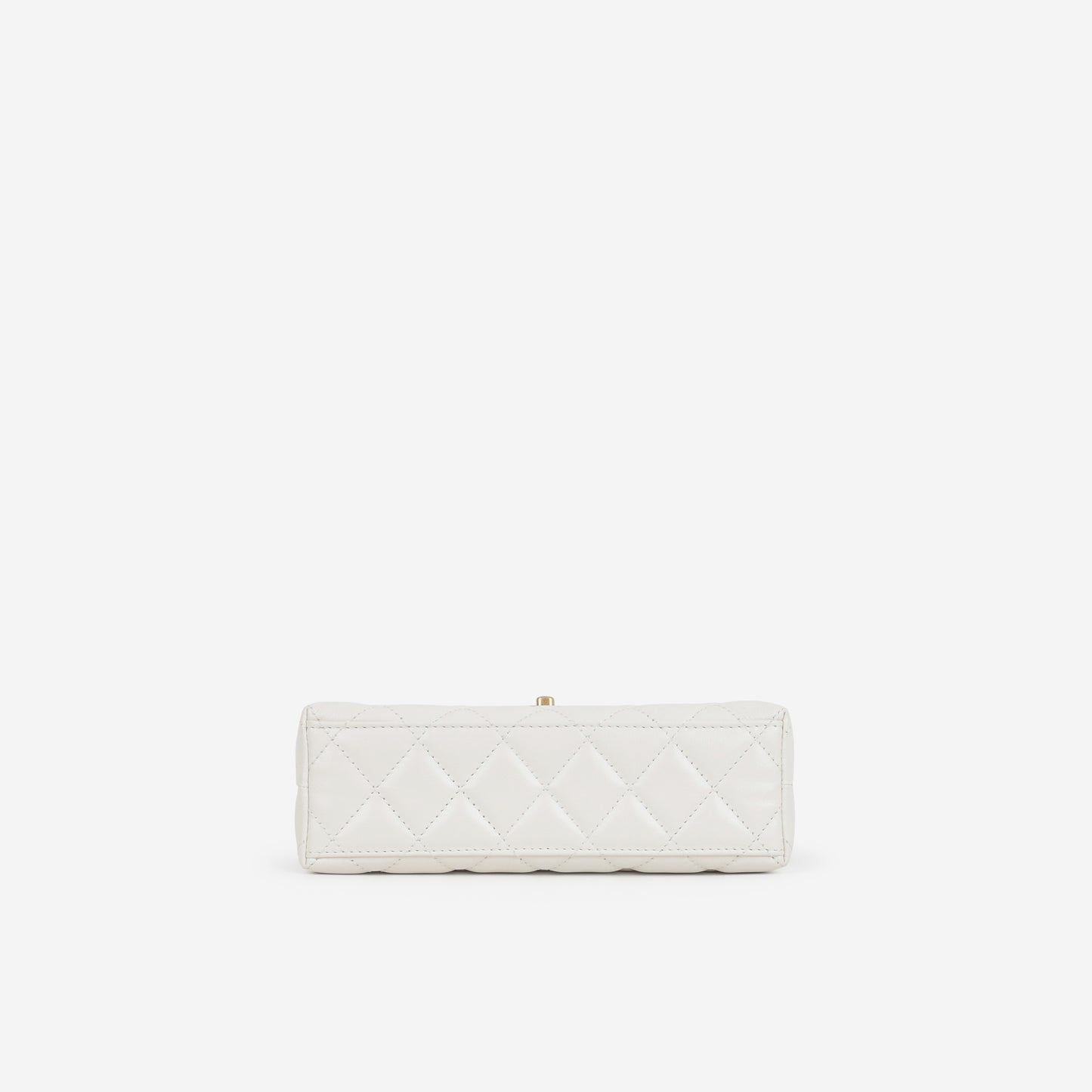 Chanel Small Kelly Re-Edition - White Calfskin | Aged Gold Hardware
