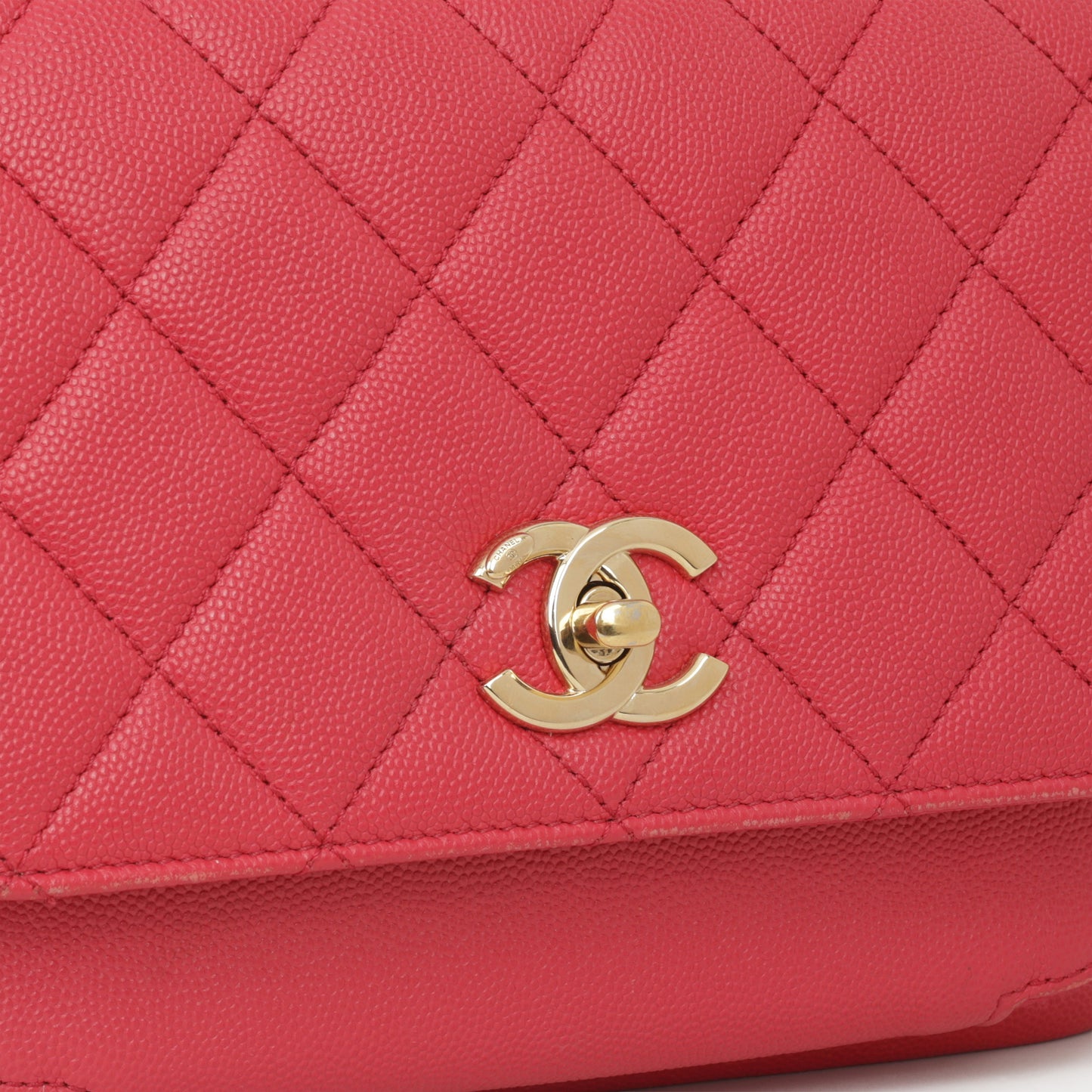 Chanel Small Business Affinity - Red Caviar | Gold Hardware